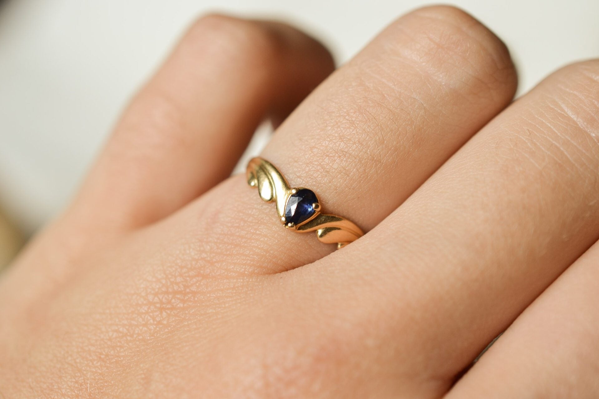 Bague Saphir en Or jaune