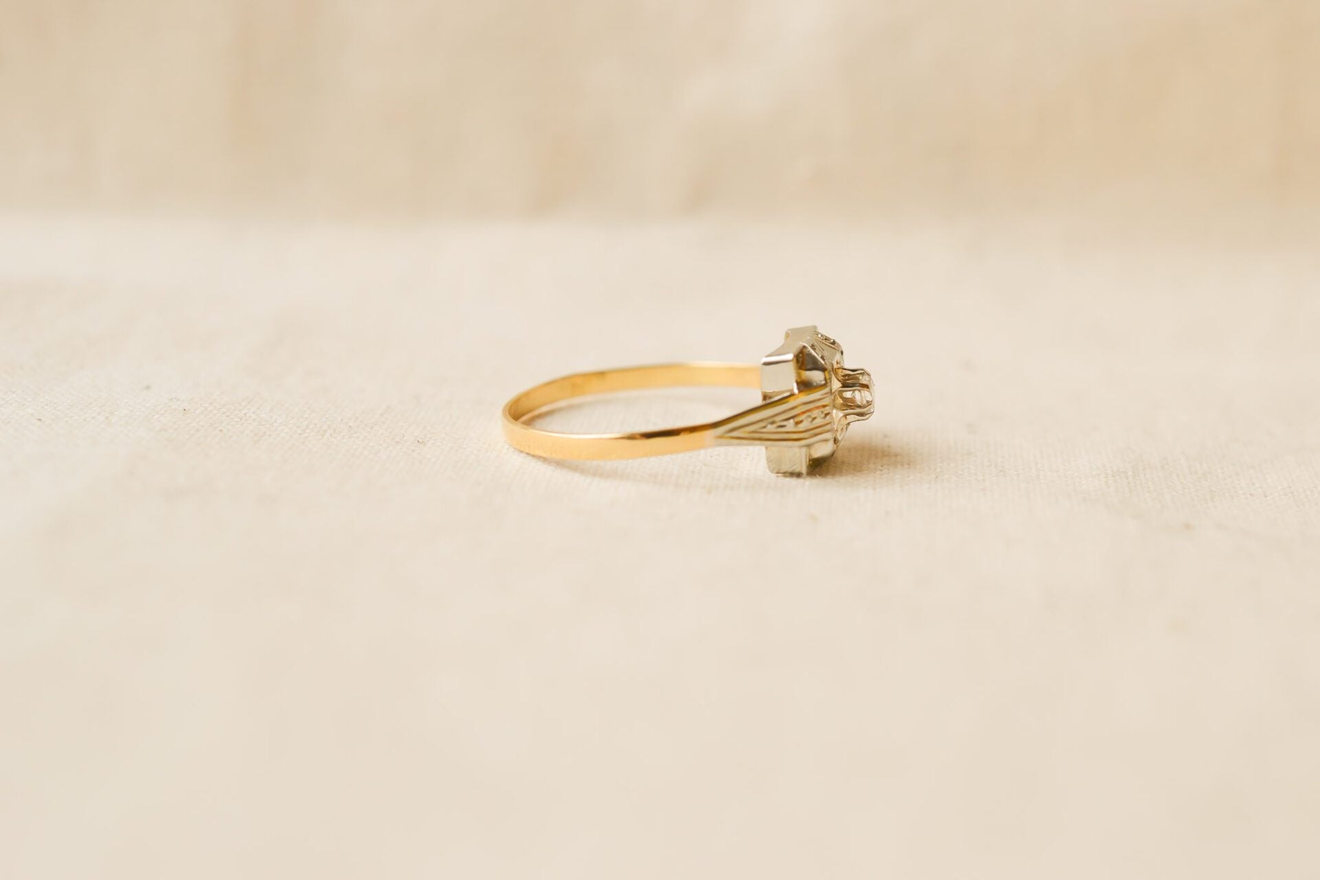 Bague Art Déco 2 Ors