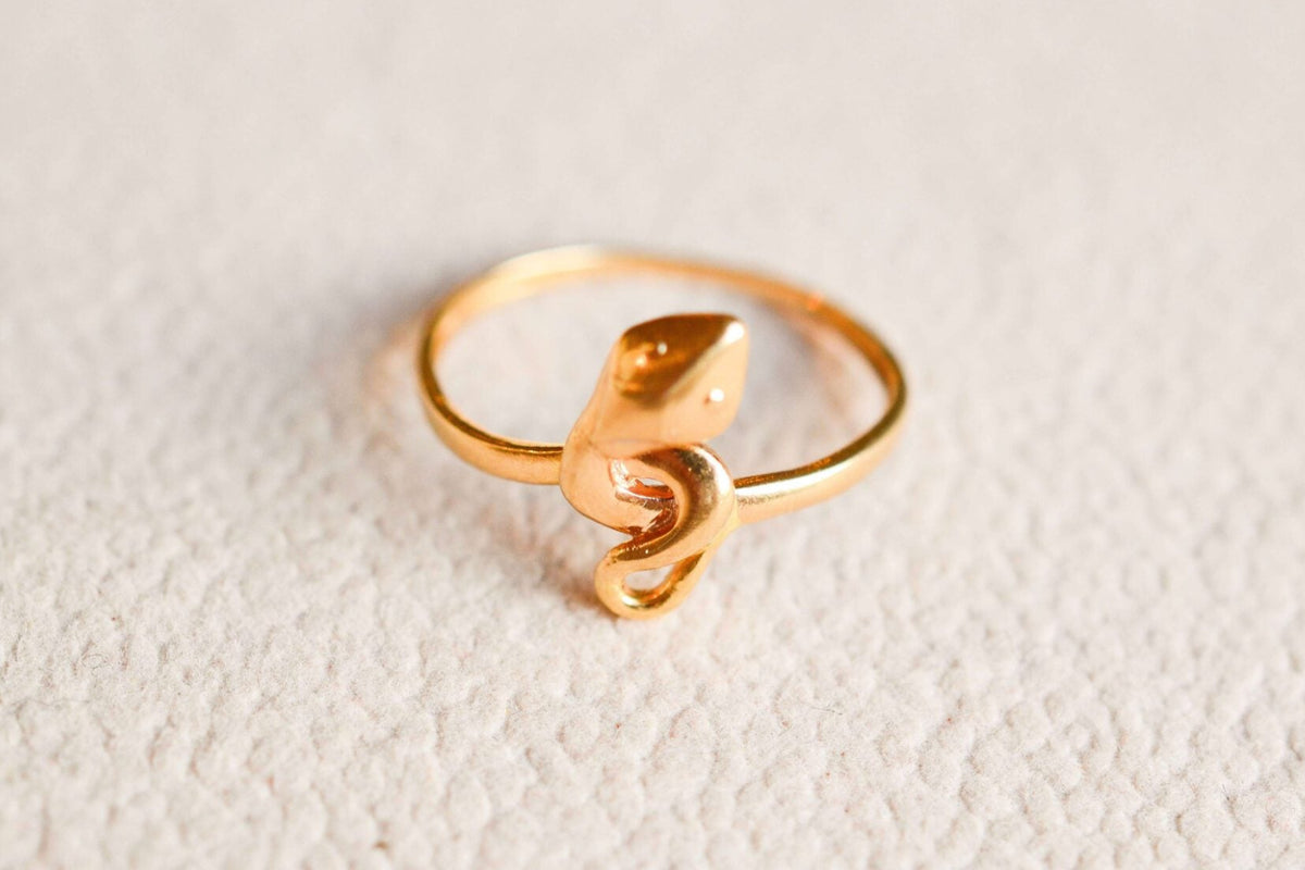 Bague serpent en Or jaune