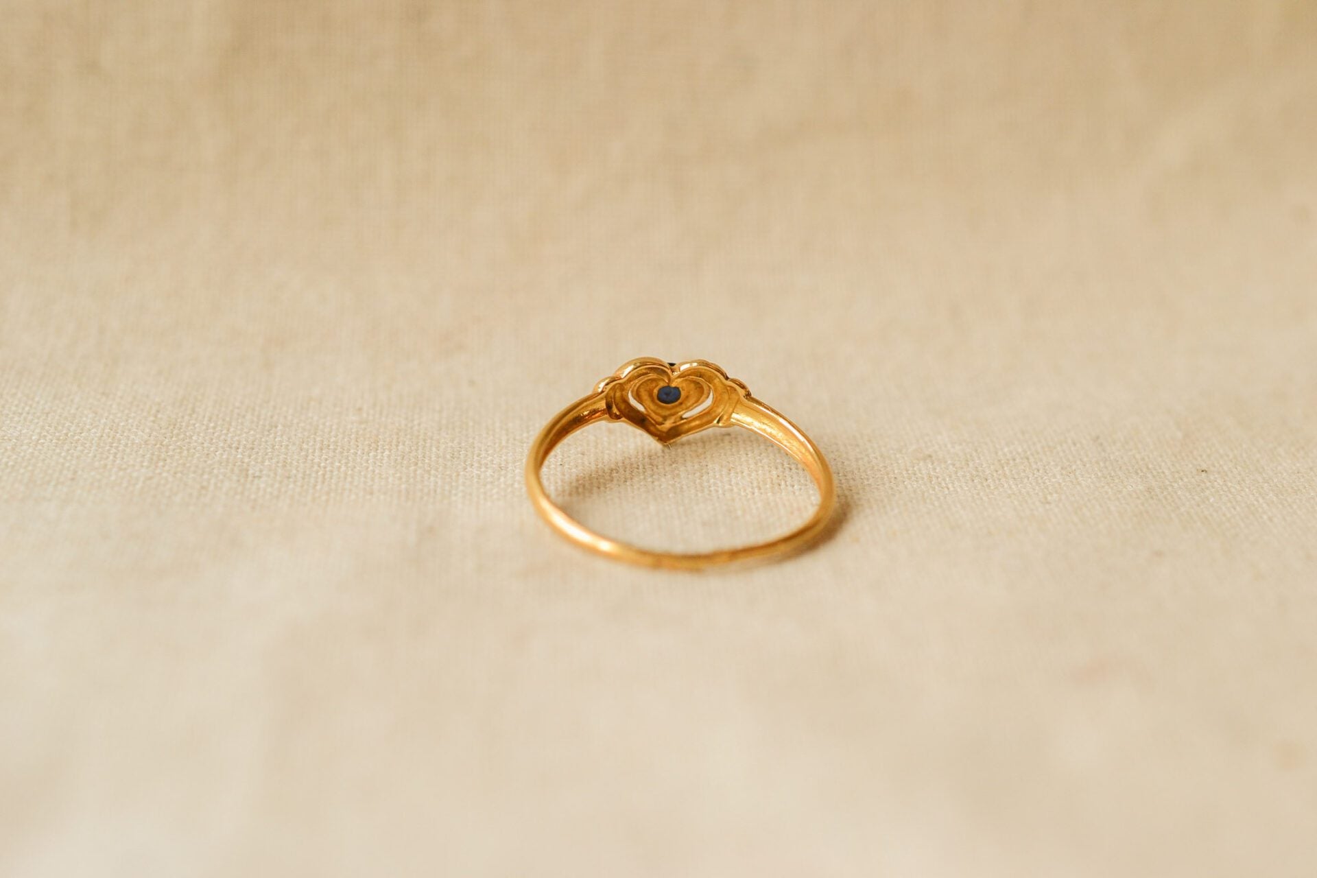 Bague Cœur Saphir