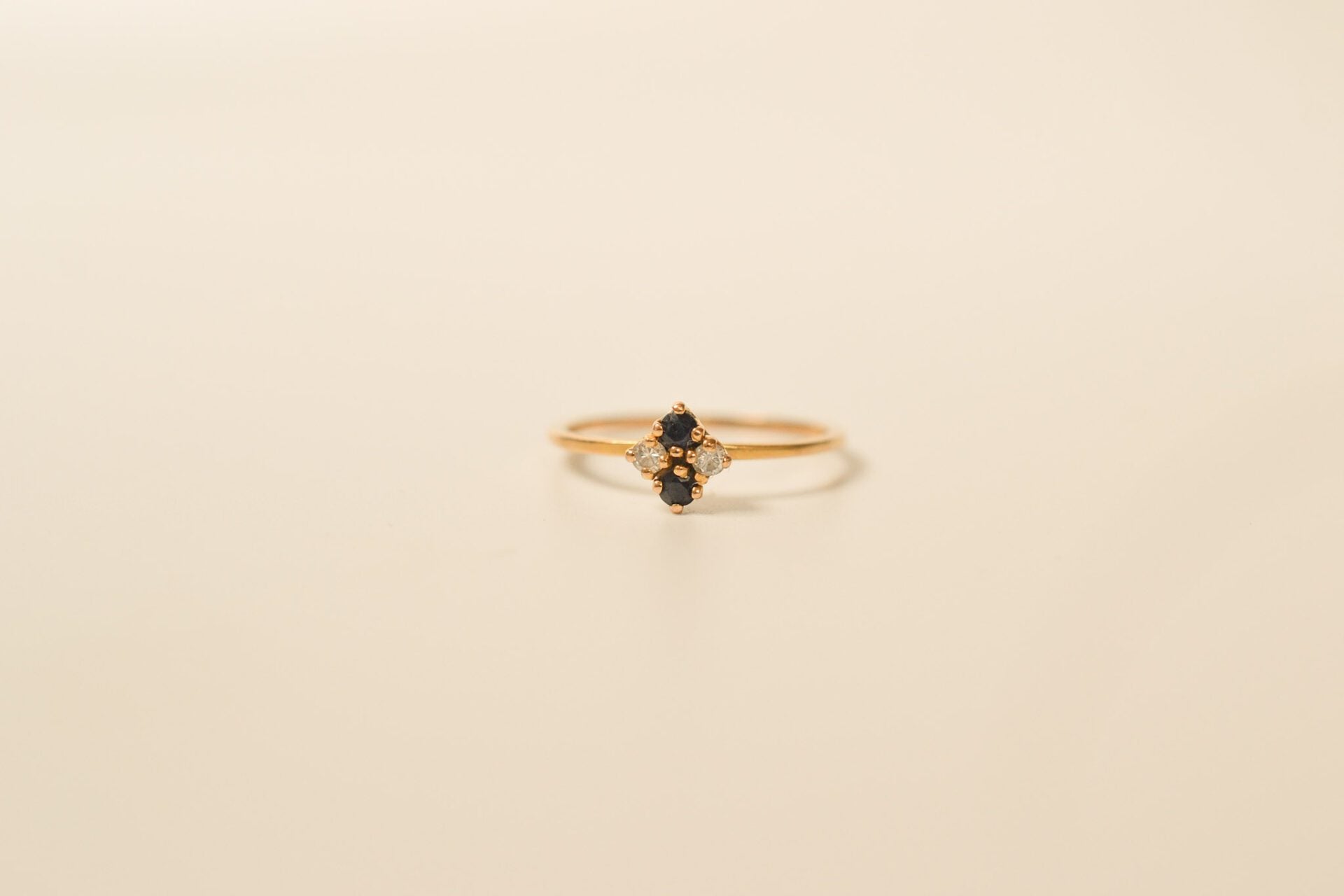 Bague Quatuor Saphirs et Diamants