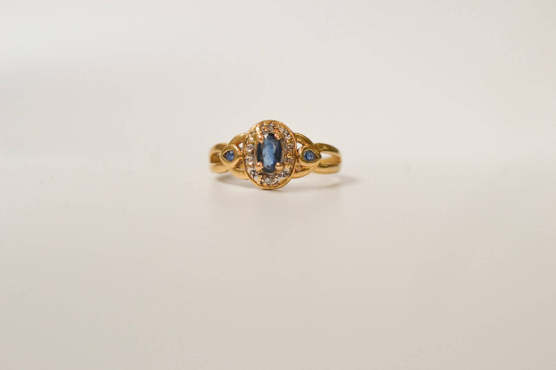 Bague Marguerite Saphirs et Diamants