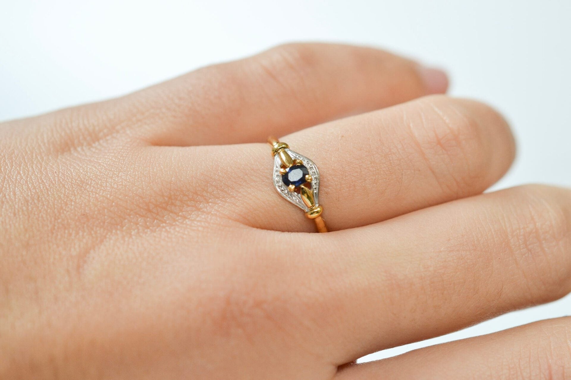 Bague losange Saphir 2 Ors