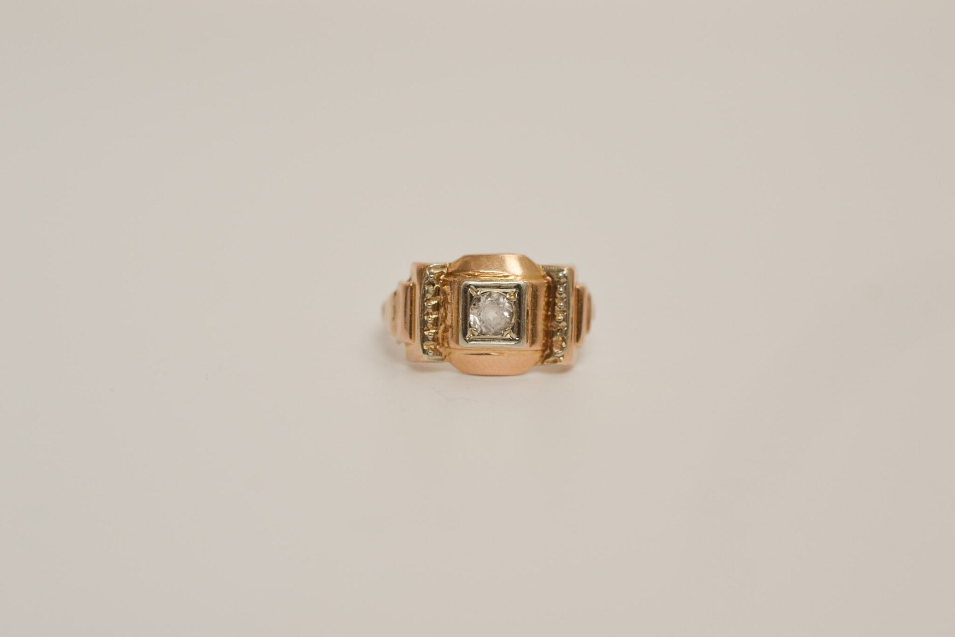 Bague Tank Or champagne