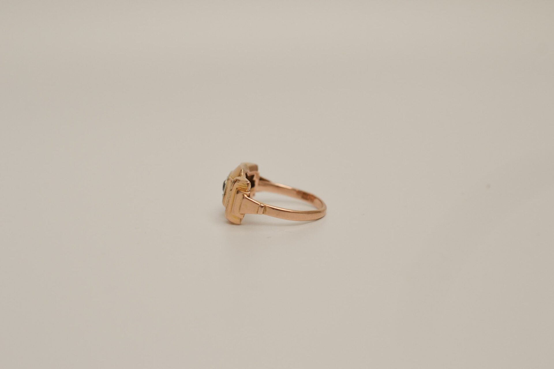 Bague Tank Or champagne