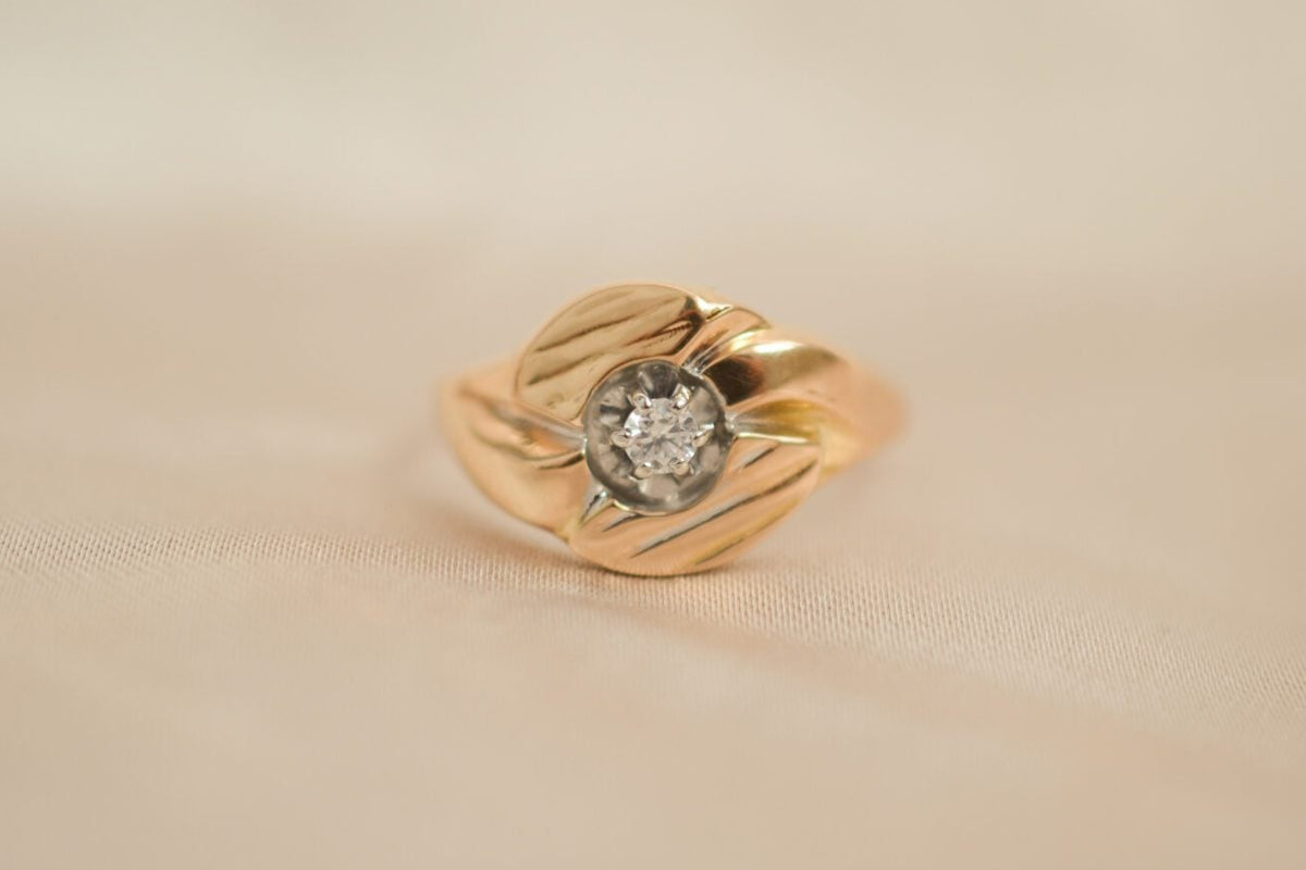 Bague Solitaire Tourbillon