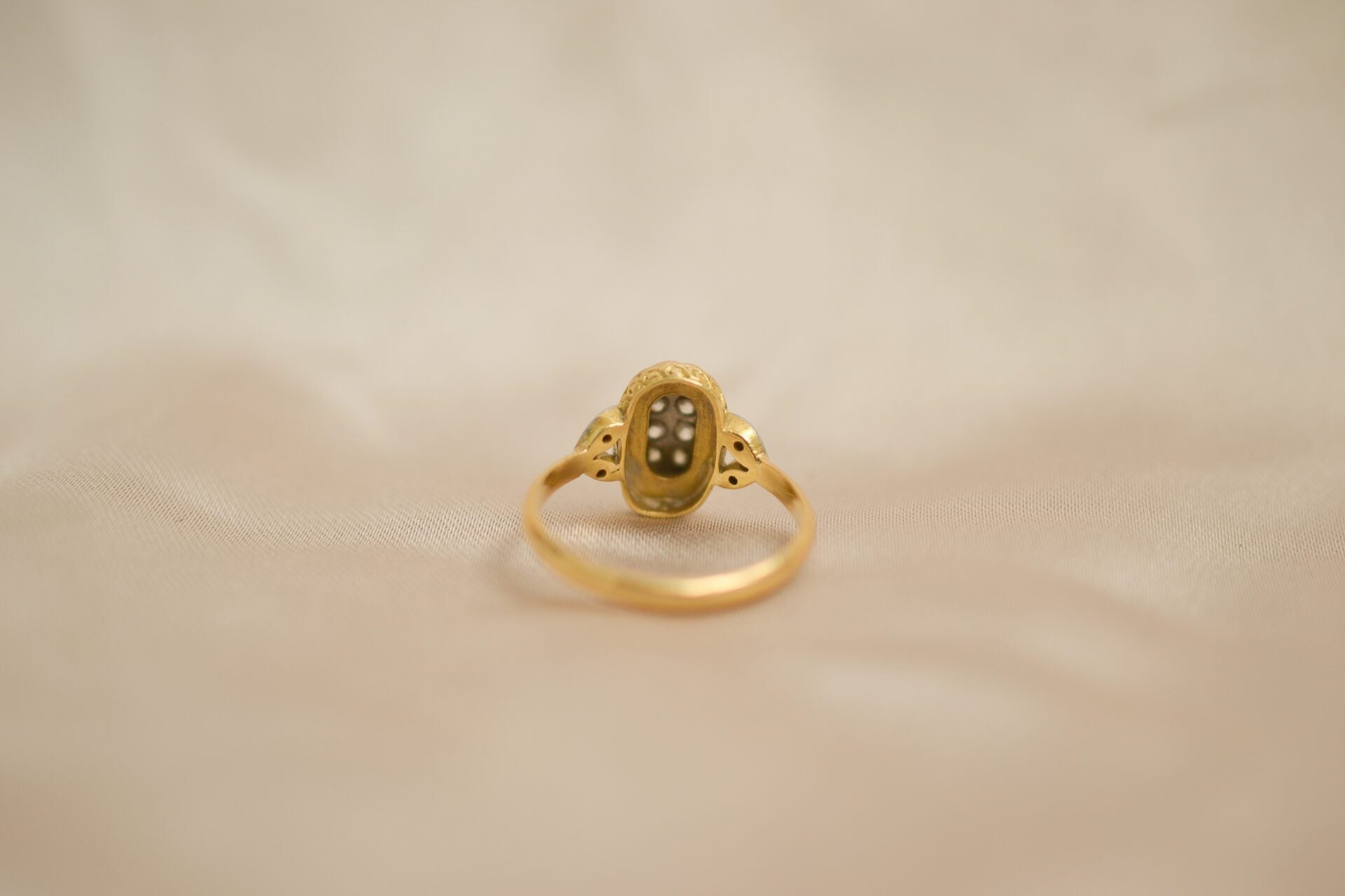 Bague début XXème diamants Or Platine