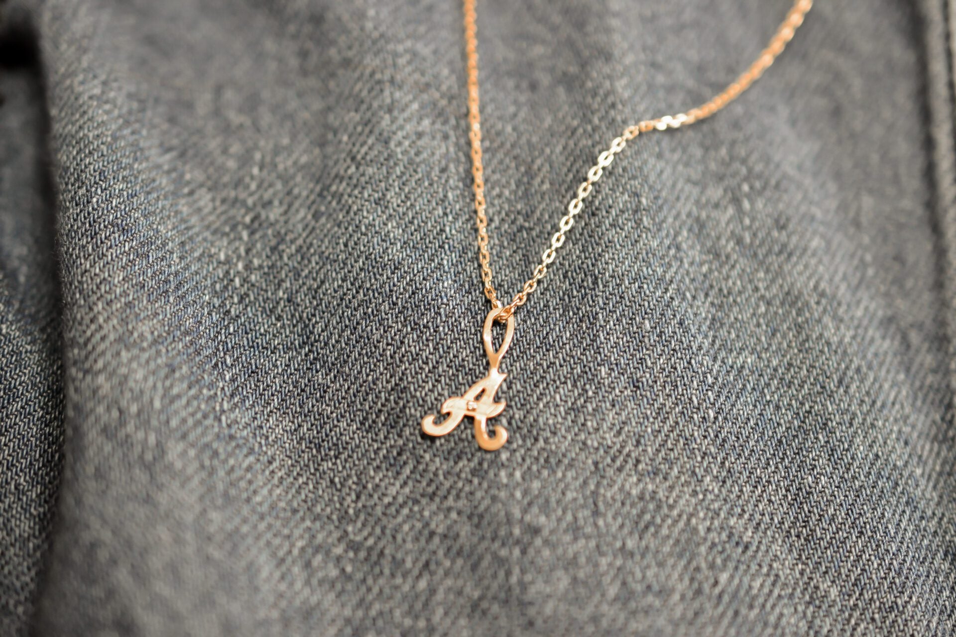 Pendentif A en Or jaune