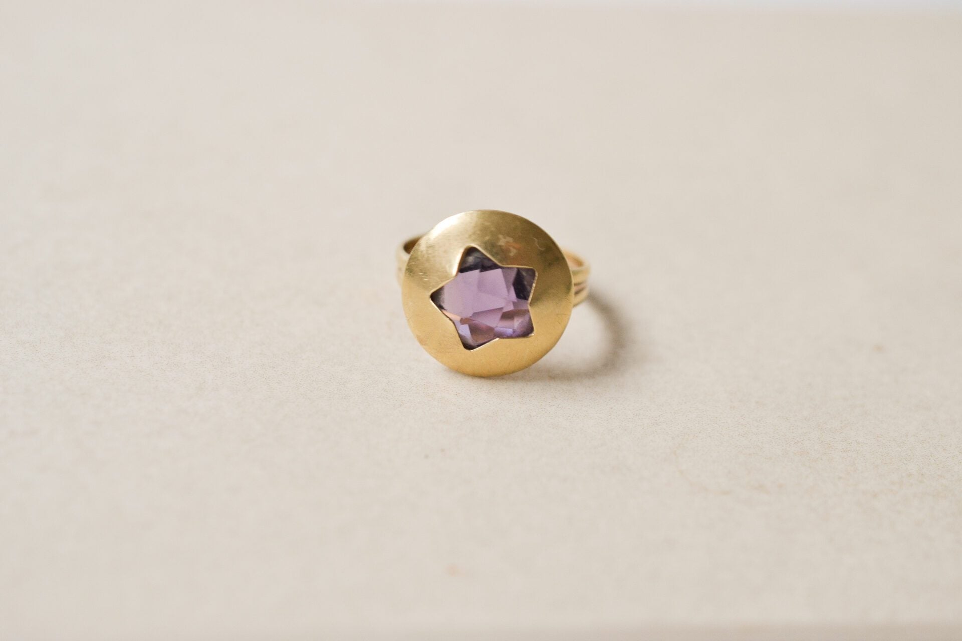 Bague étoile Améthyste