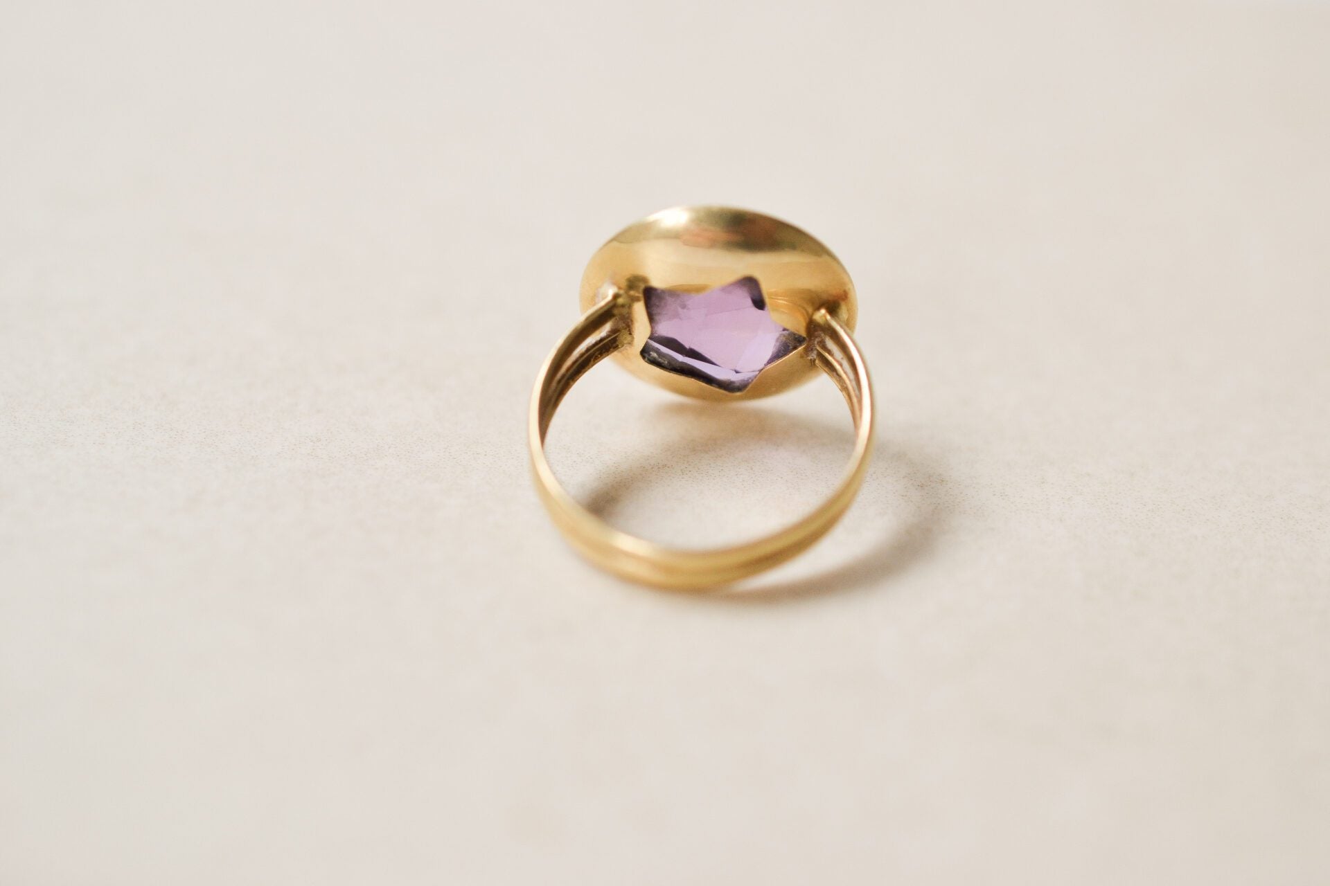 Bague étoile Améthyste