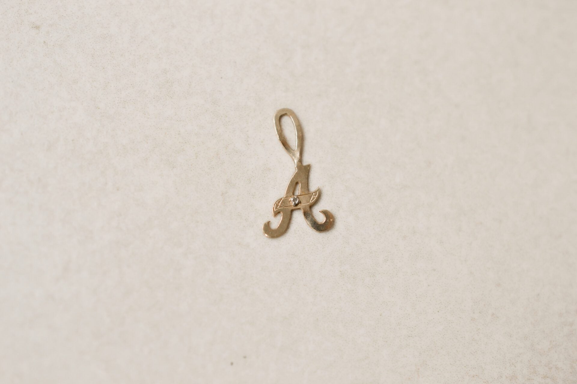 Pendentif A en Or jaune