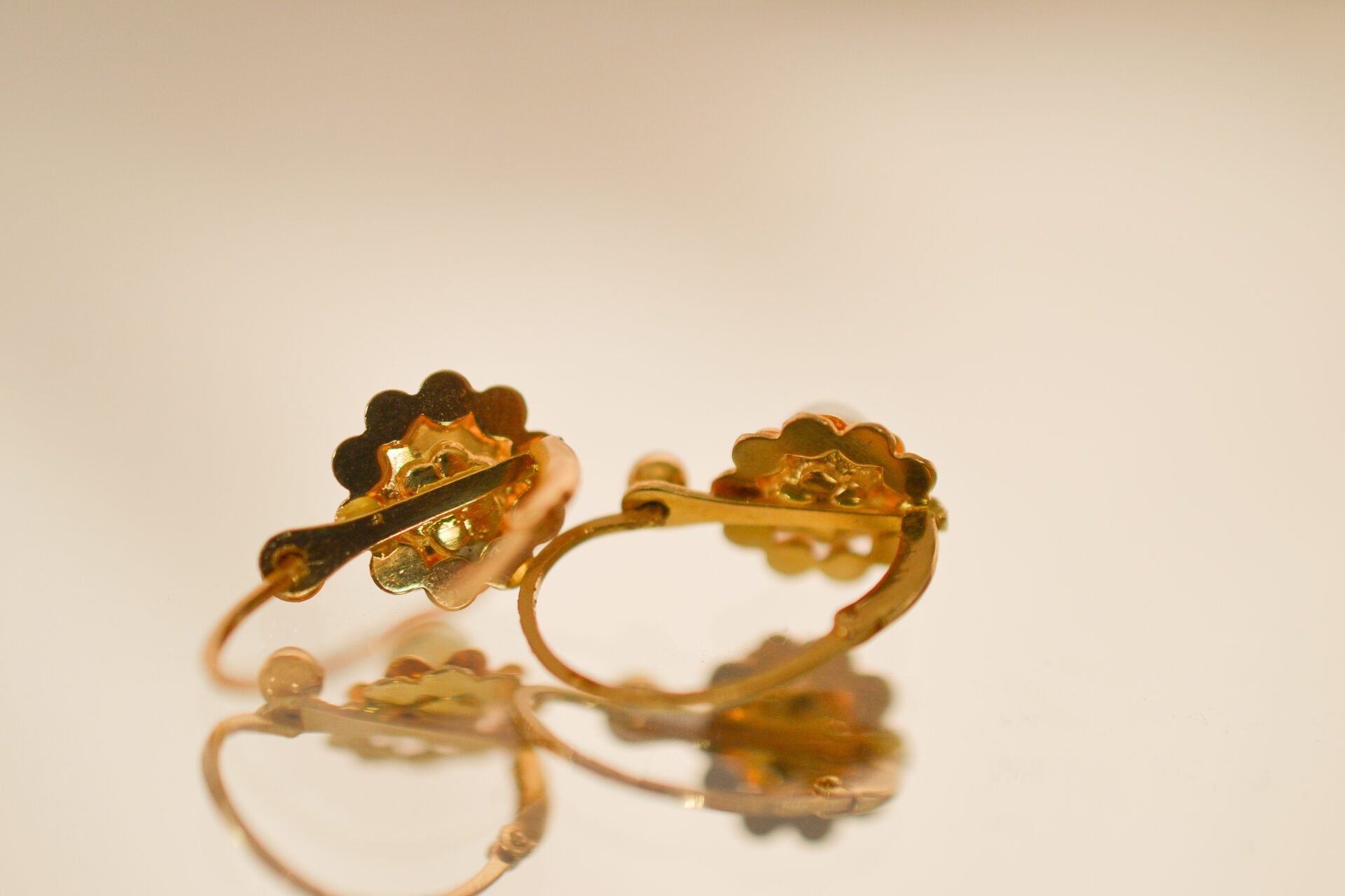 Dormeuses Perles en Or jaune