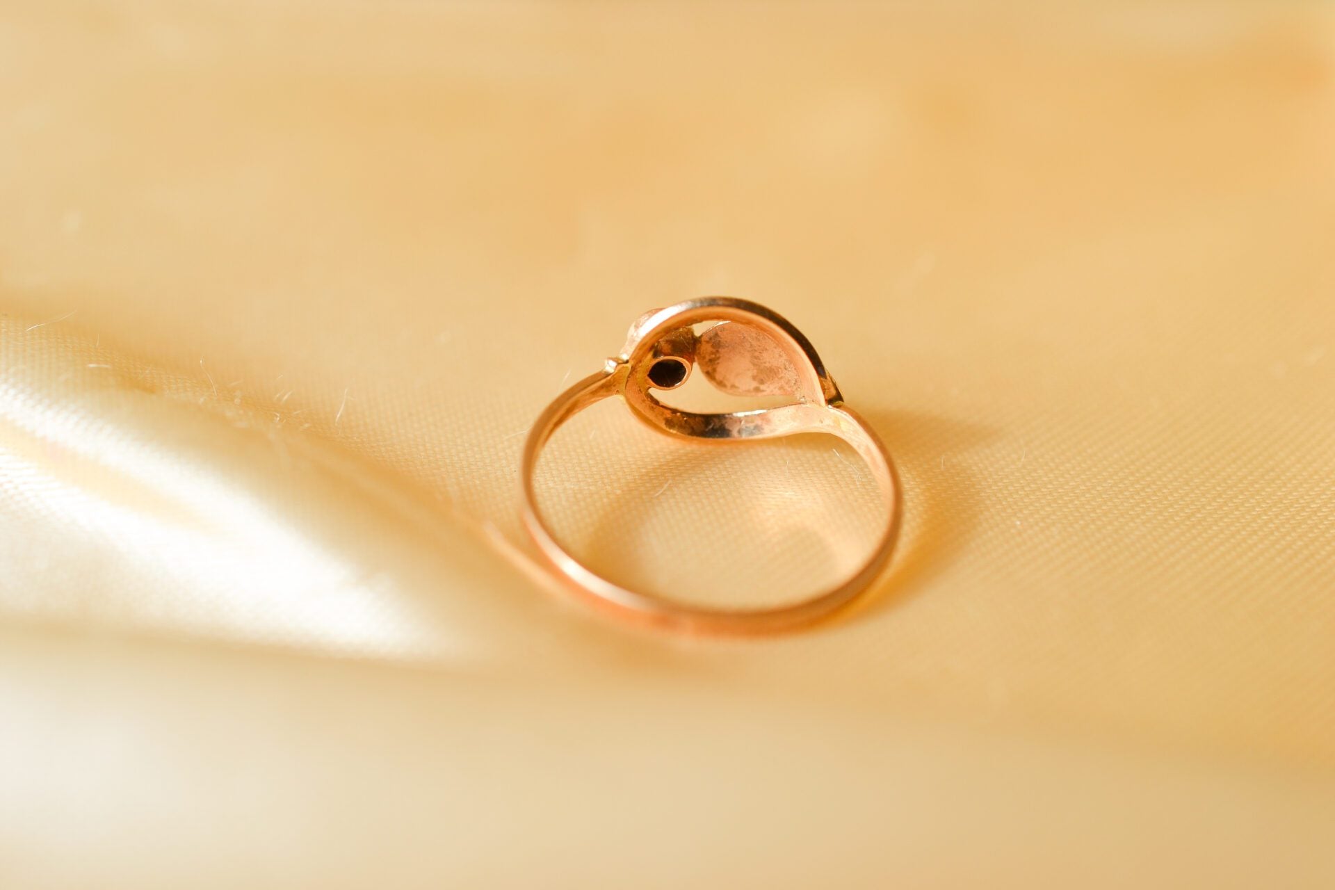 Bague Or jaune Art Nouveau Oxyde