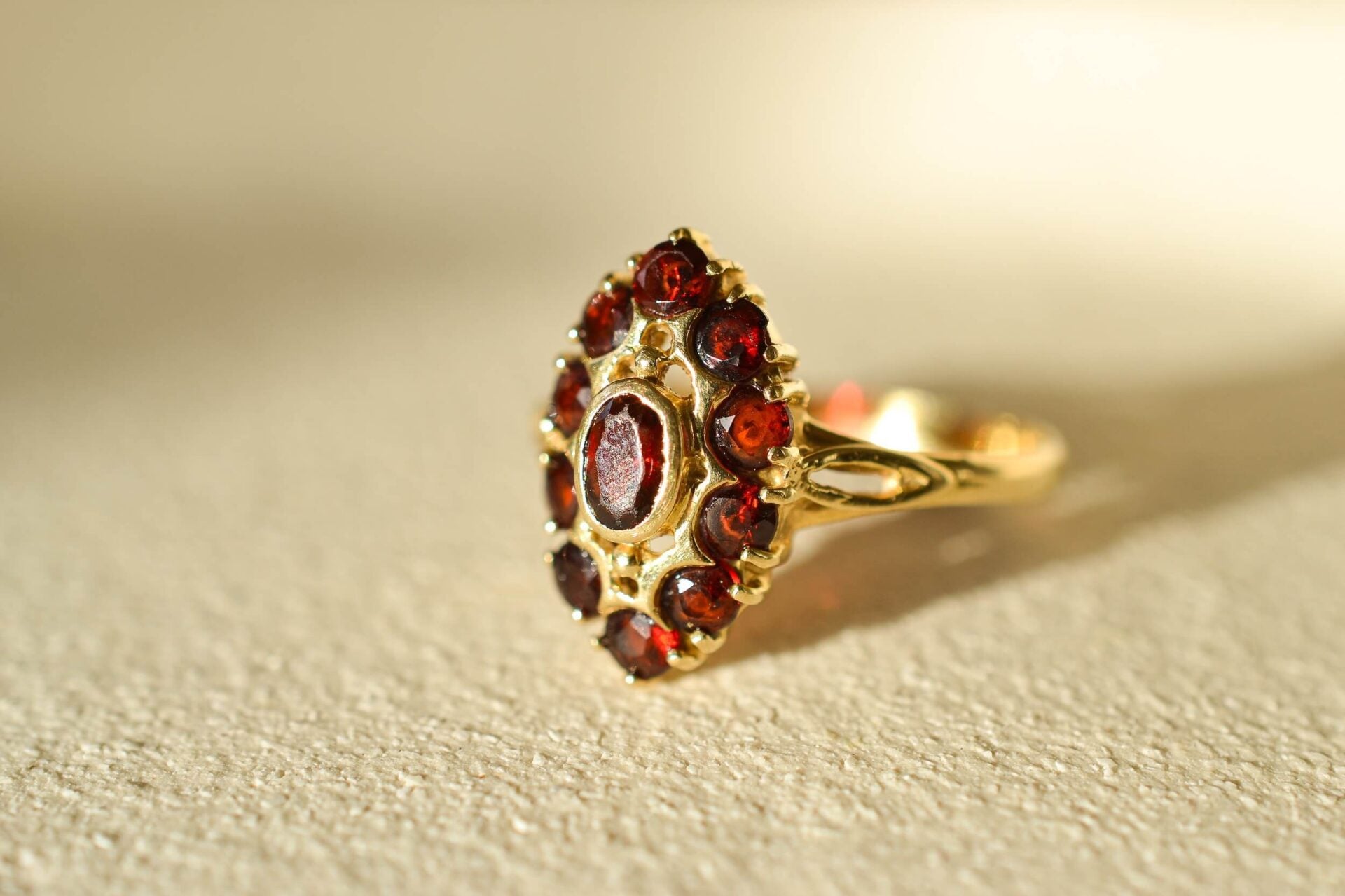 Bague Marquise Grenats