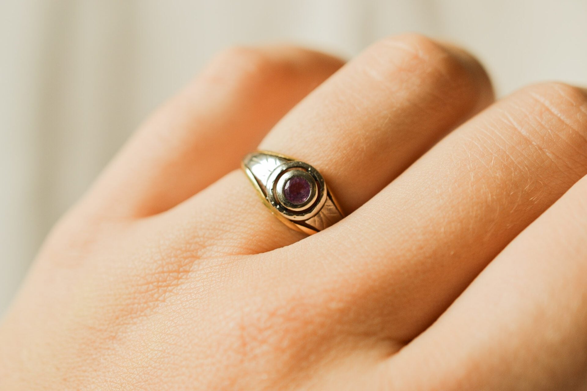 Bague Saphir rose 2 Ors