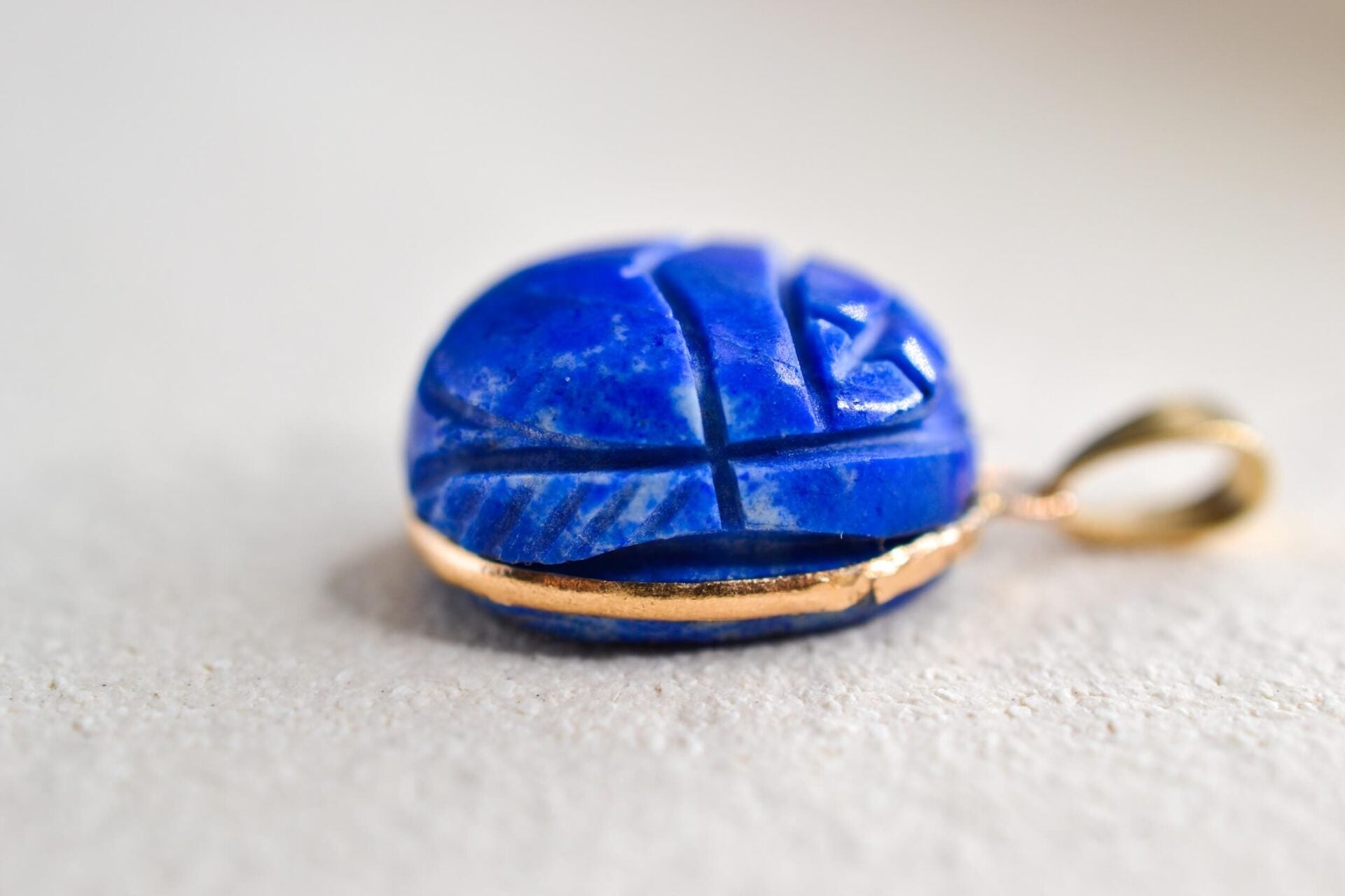 Pendentif Scarabée Lapis Lazuli