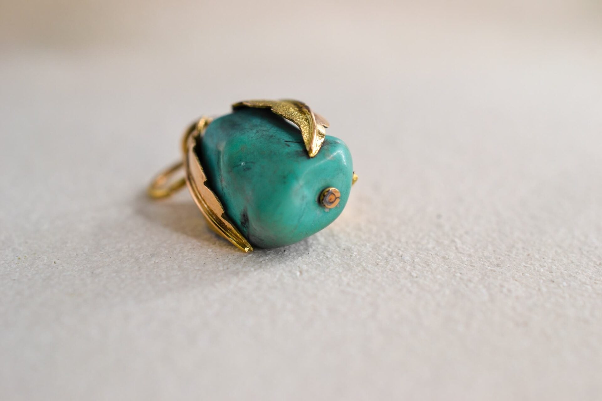 Pendentif Turquoise fruit 14K