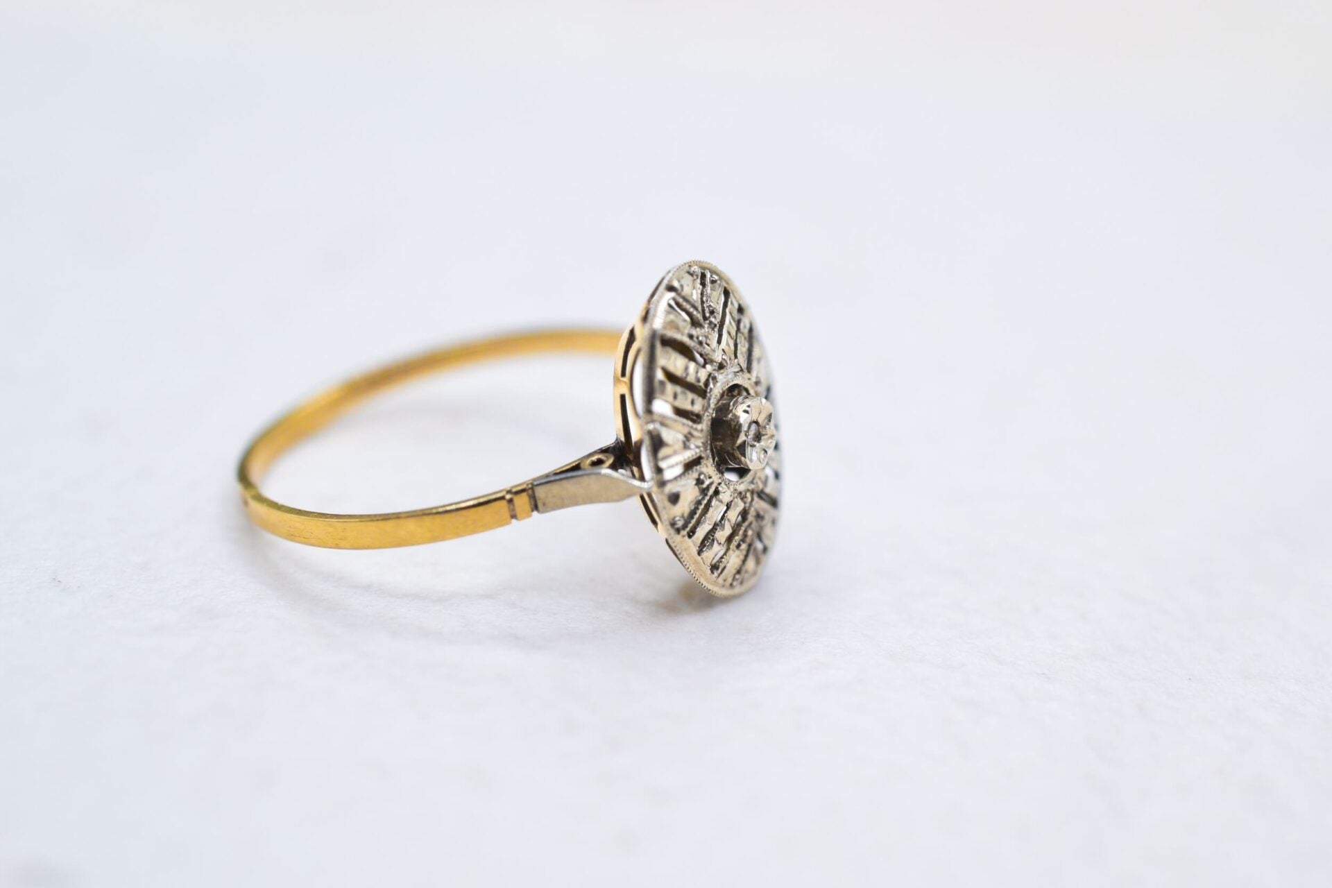 Bague 2 Ors Art Déco