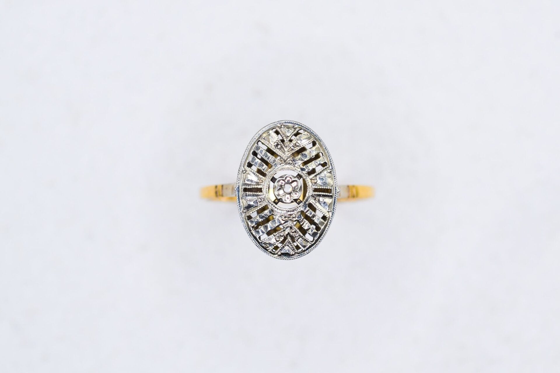 Bague 2 Ors Art Déco