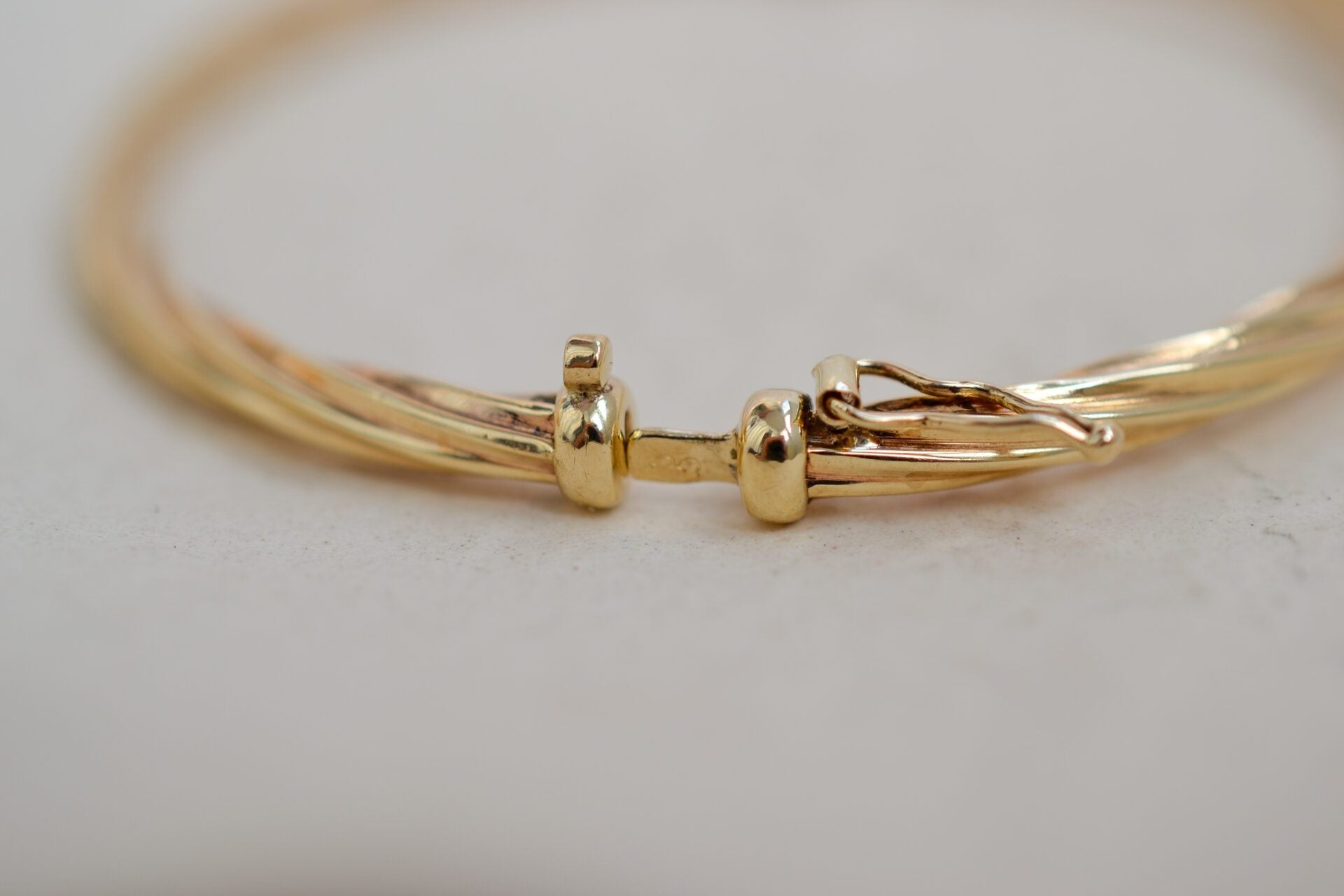 Bracelet torsadé Or jaune 9K