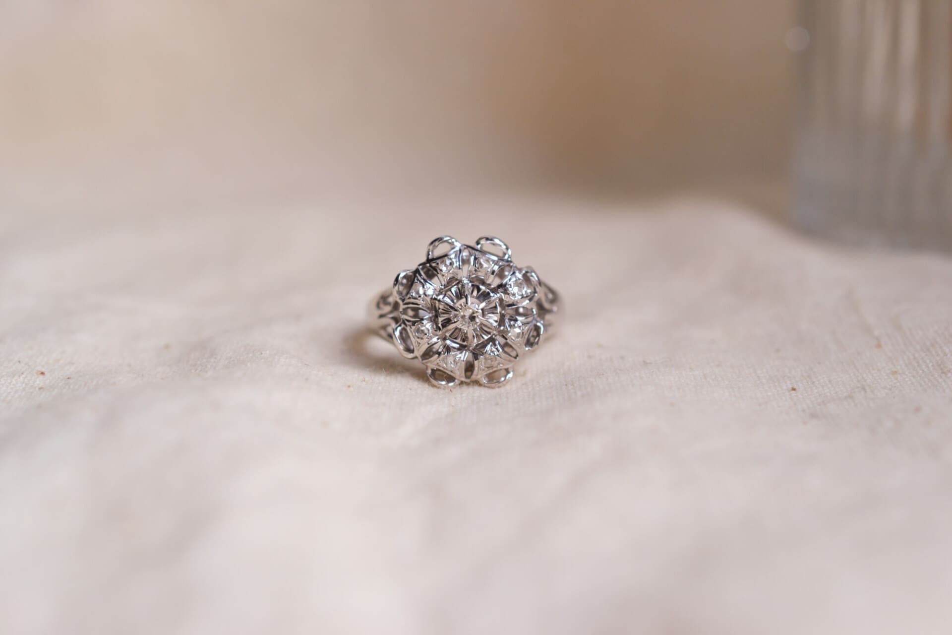 Marguerite Or blanc Diamants