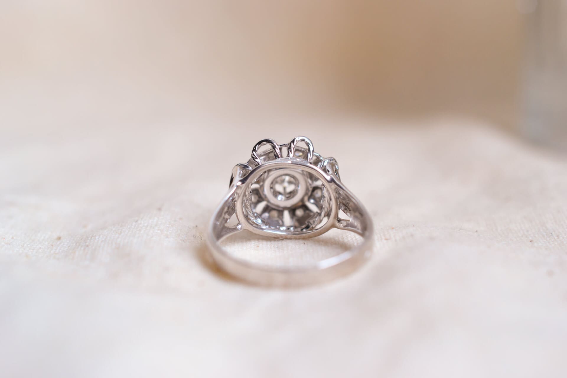 Marguerite Or blanc Diamants