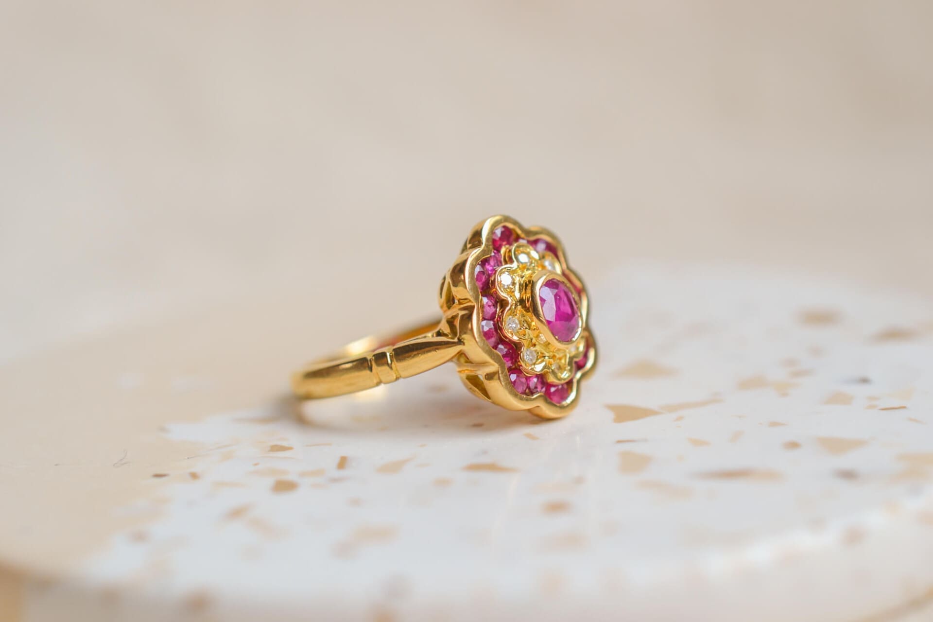 Marguerite Rubis et Diamants