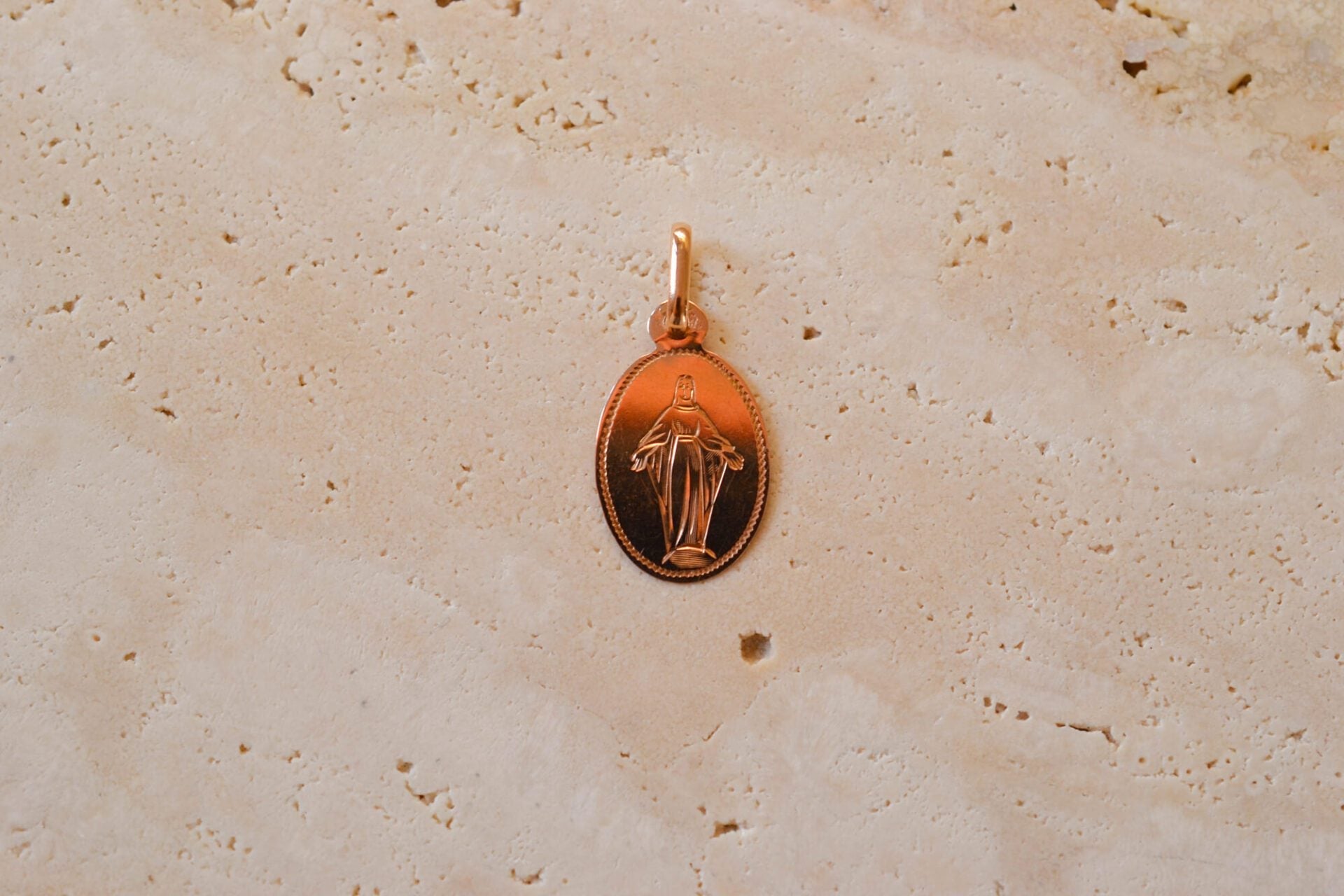 Médaille Vierge Marie Or rose