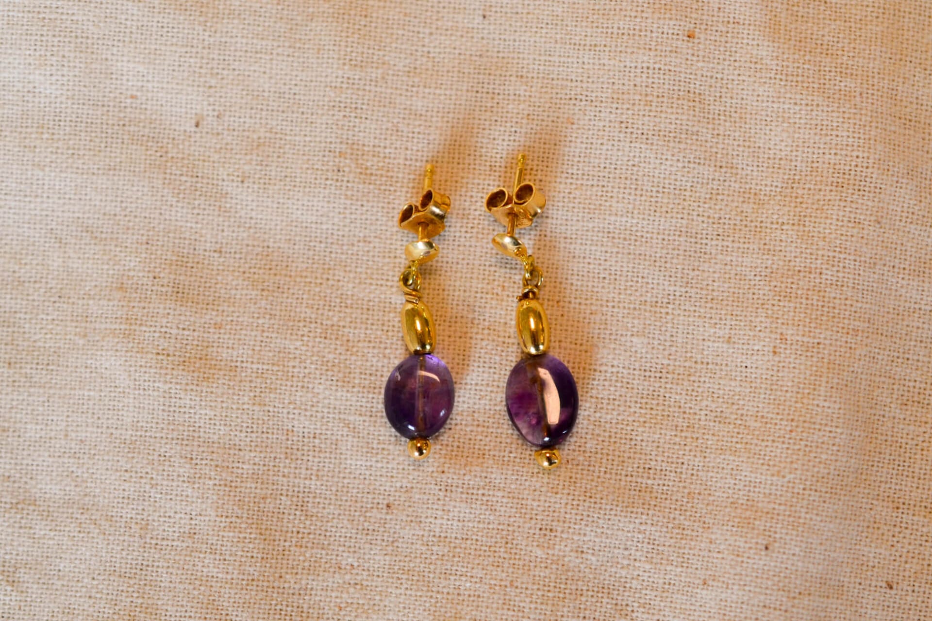 Pendants cabochons d'Améthystes