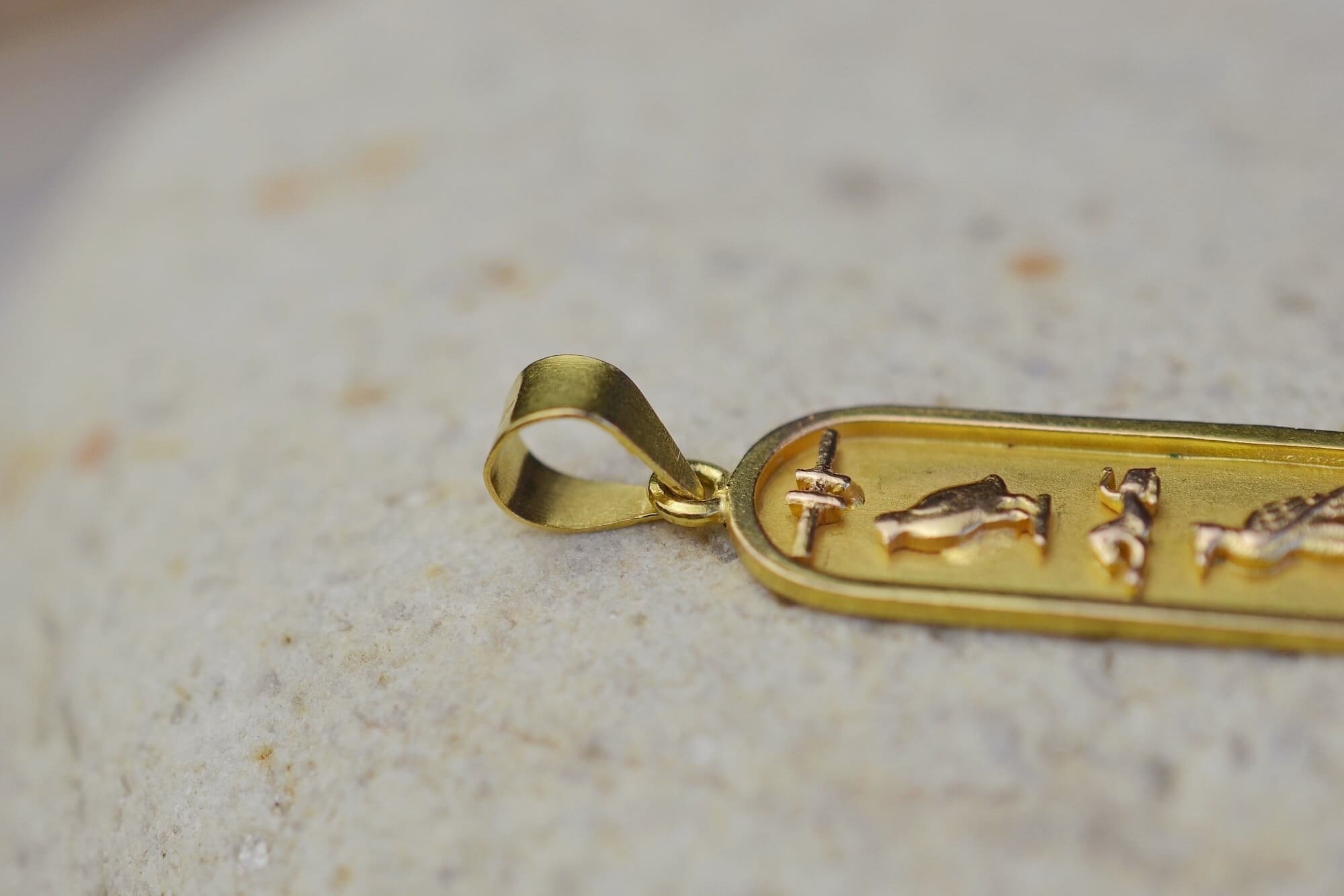Pendentif Cartouche Hiéroglyphes