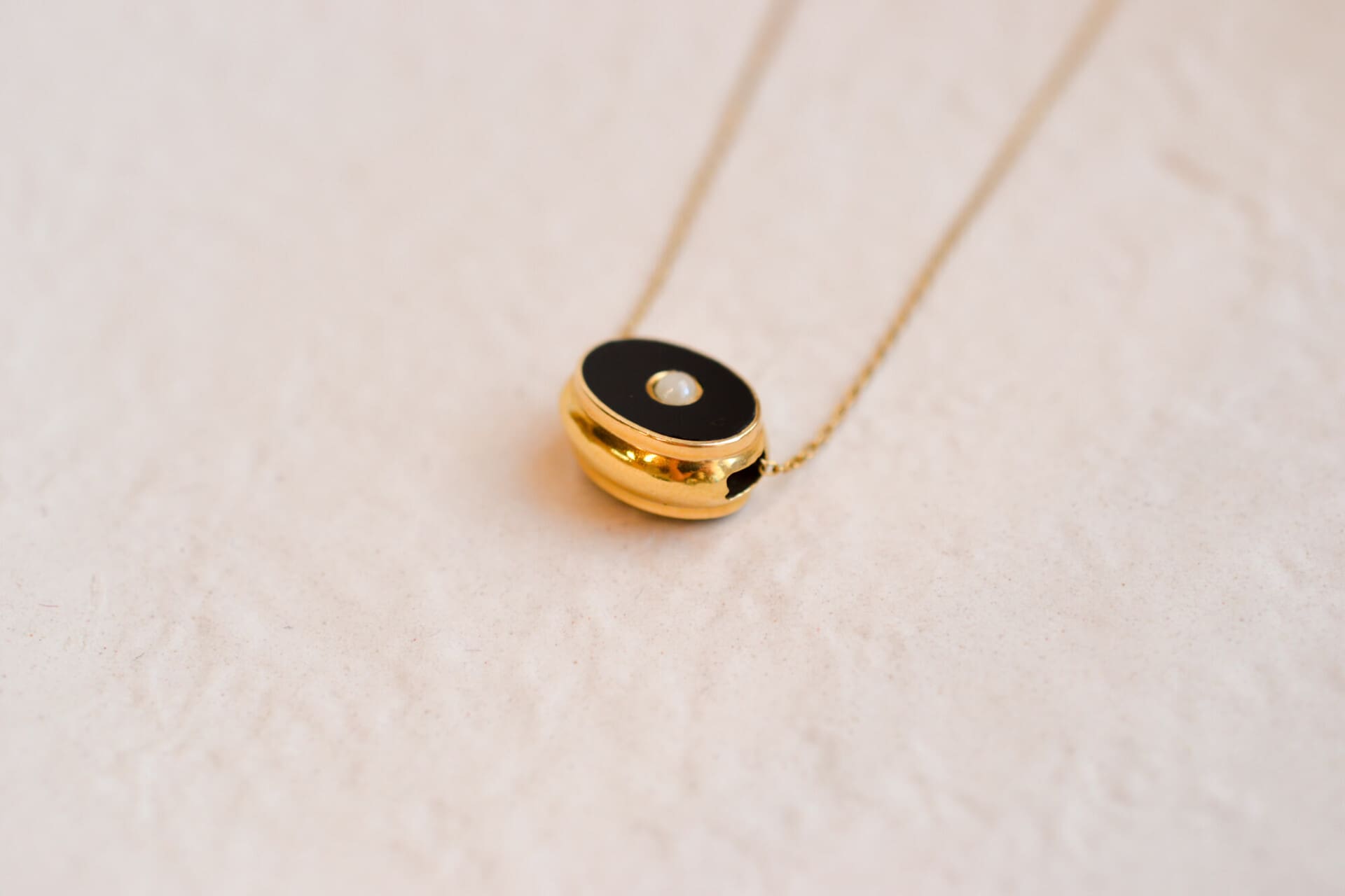 Collier Onyx et Perles