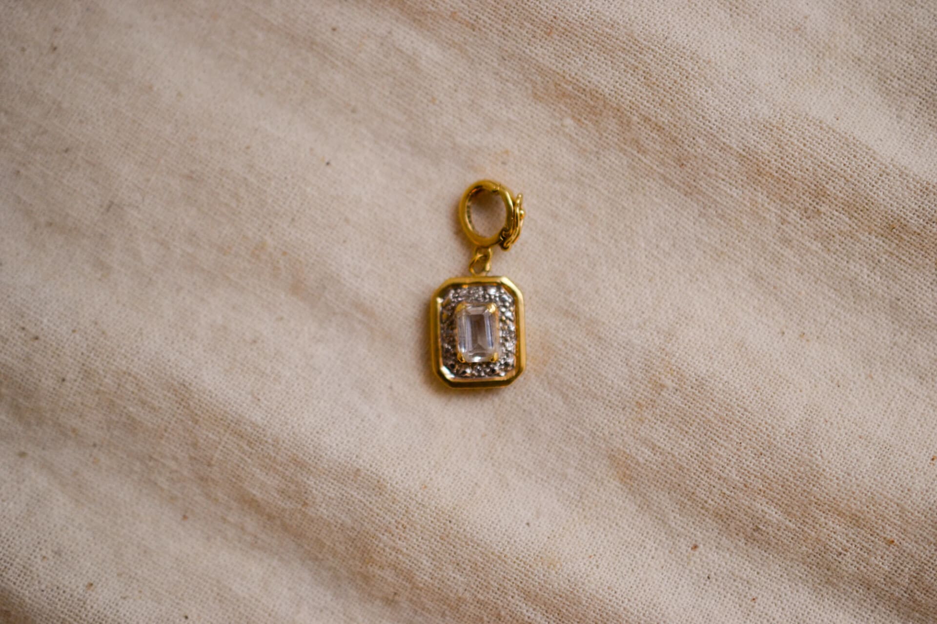Pendentif octogonal Topaze