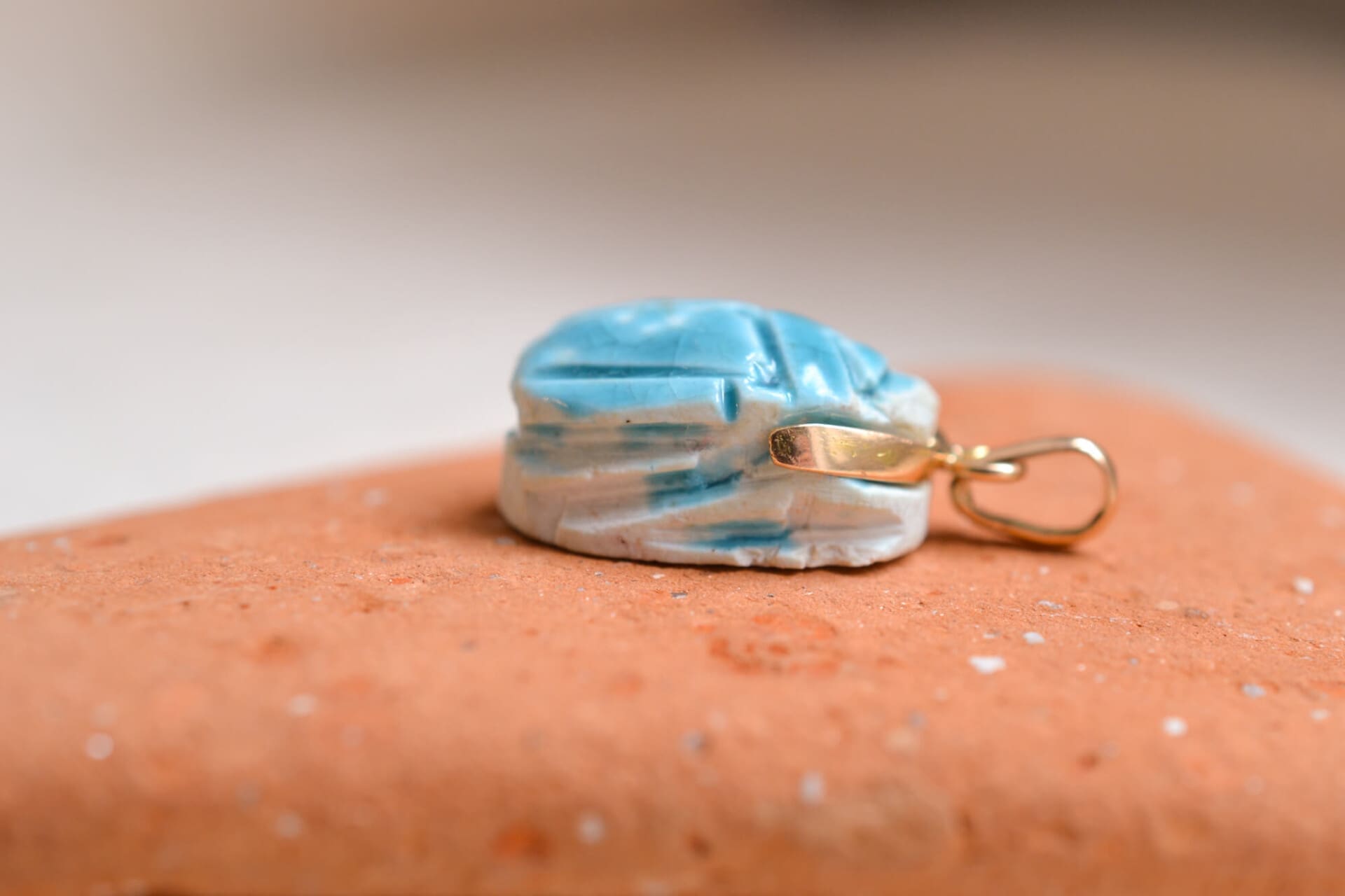 Pendentif scarabée Turquoise