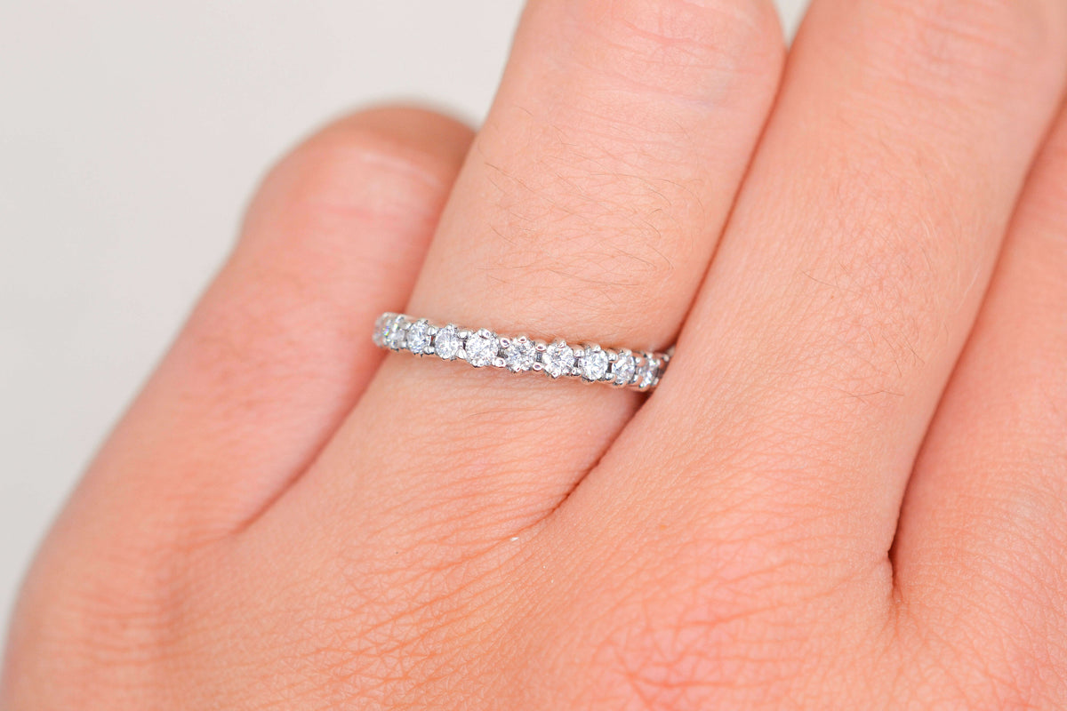 Bague alliance demi-américaine Diamants