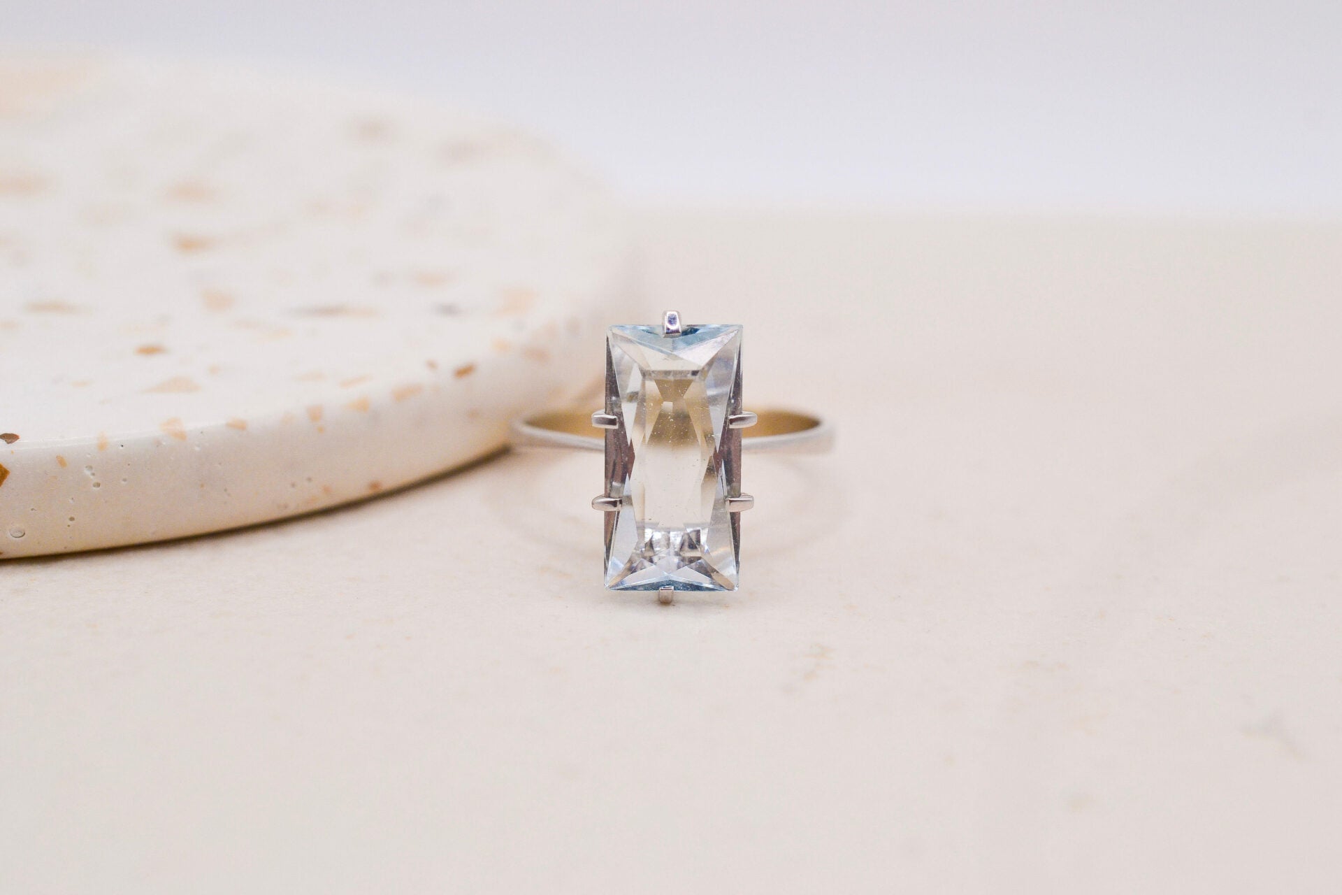 Bague Or Aigue-Marine