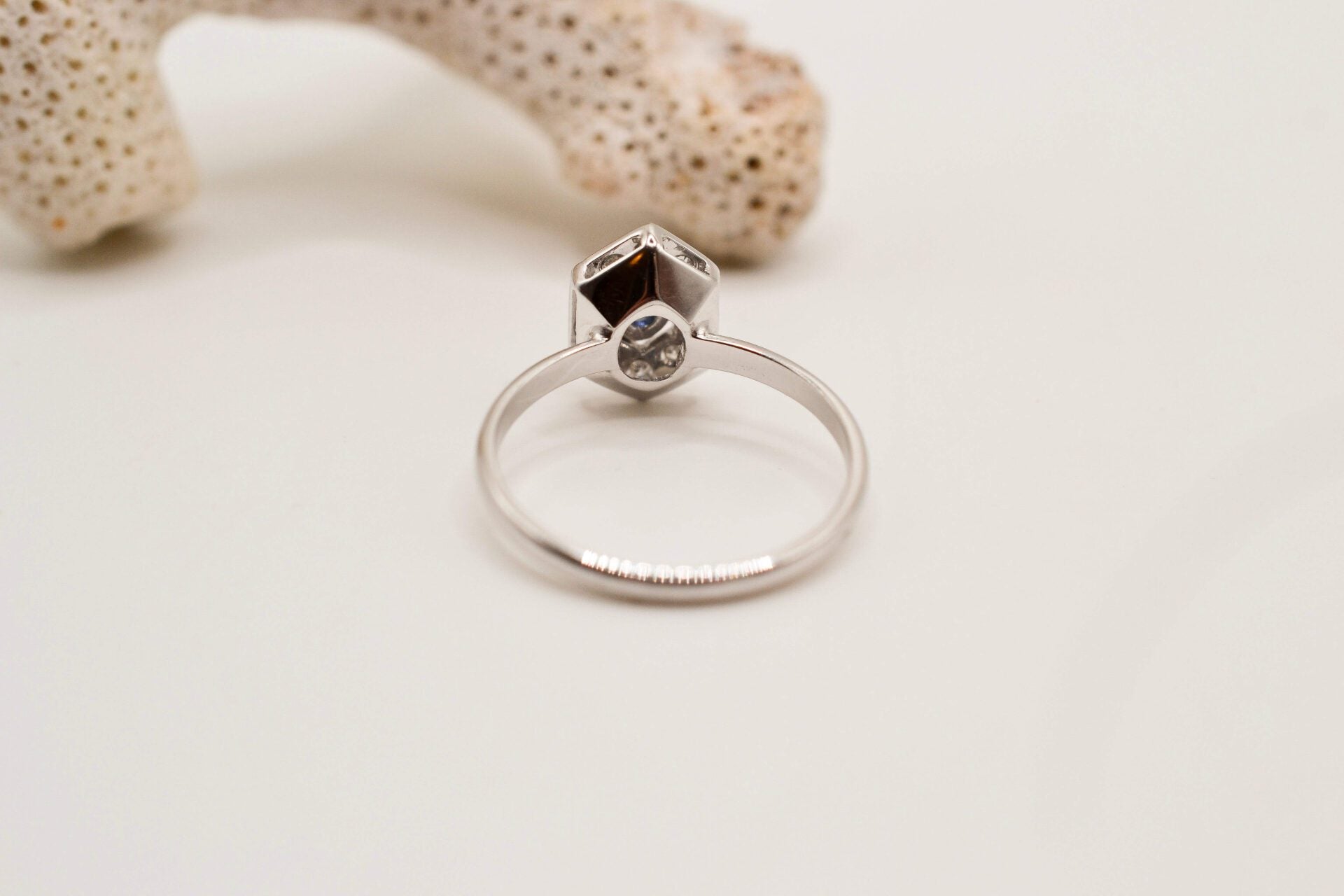 Bague Art Déco Saphir Diamants