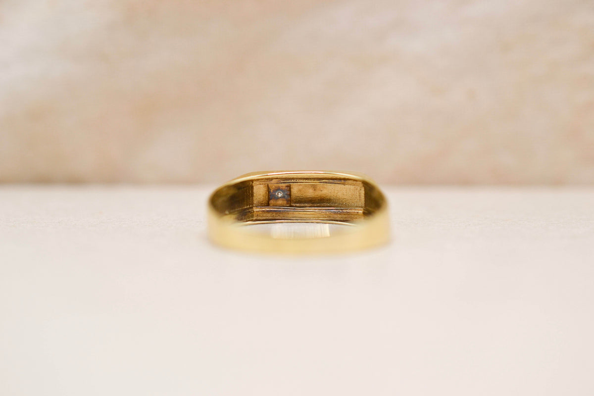 Bague chevalière Diamants