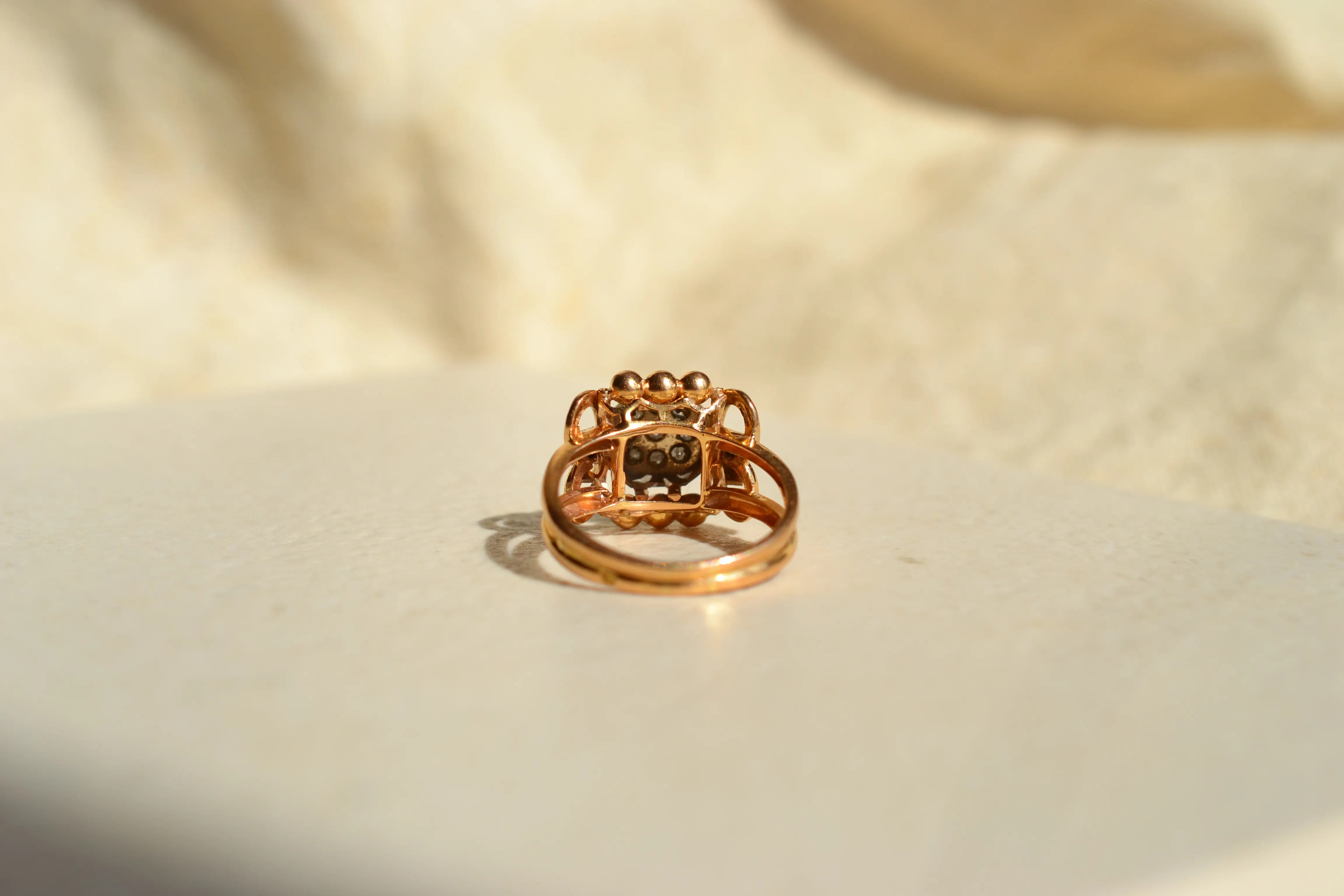 Bague Diamants Art Déco style Tank
