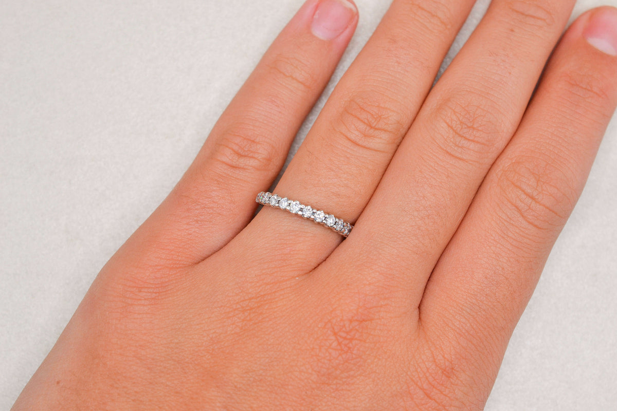 Bague alliance demi-américaine Diamants