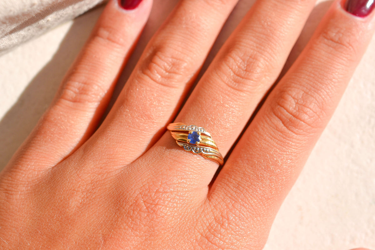 Bague Art nouveau Saphir