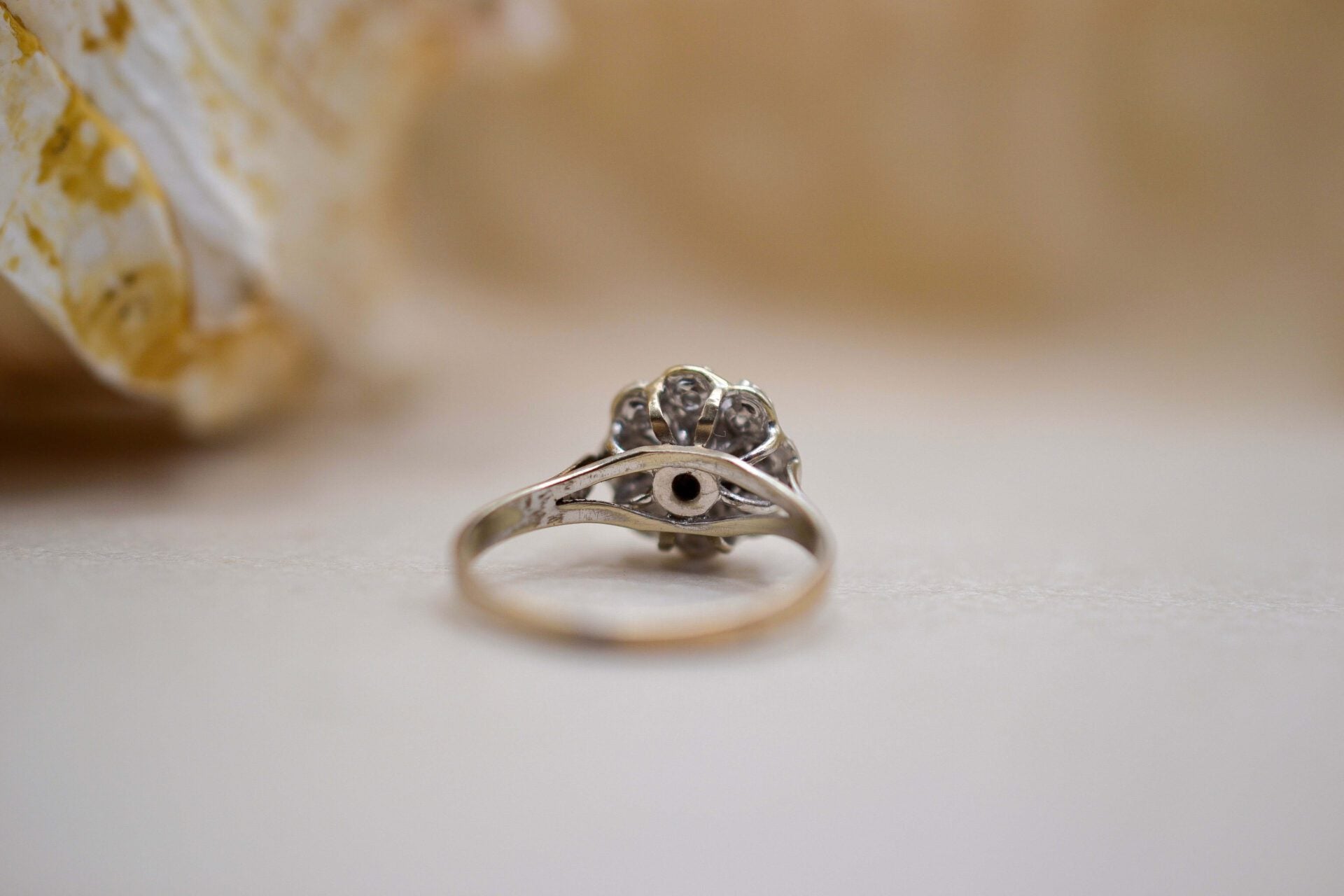 Bague Marguerite Diamants Or blanc