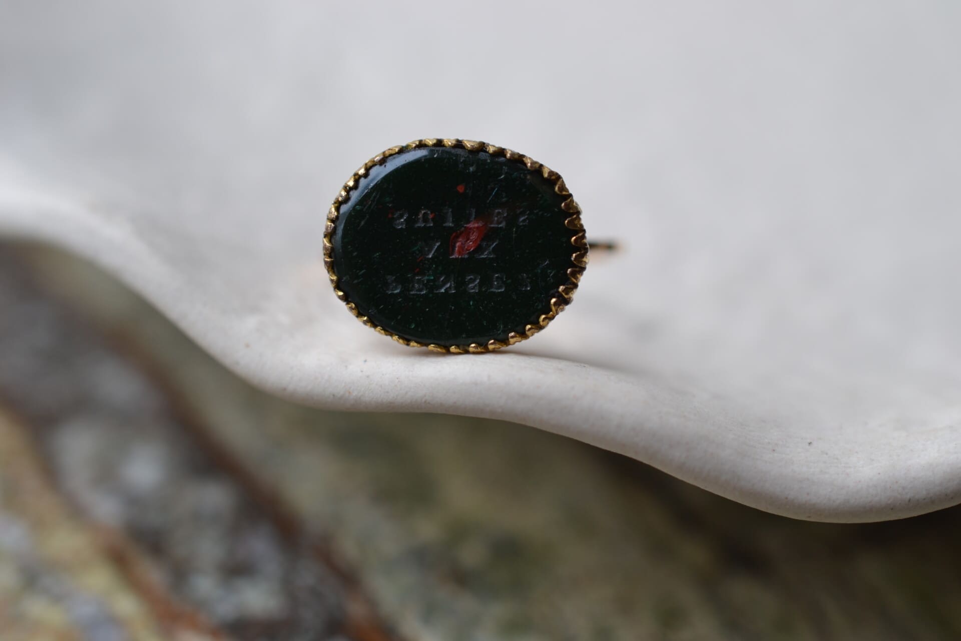 Bague Jaspe Sanguin « Pensez aux suites »