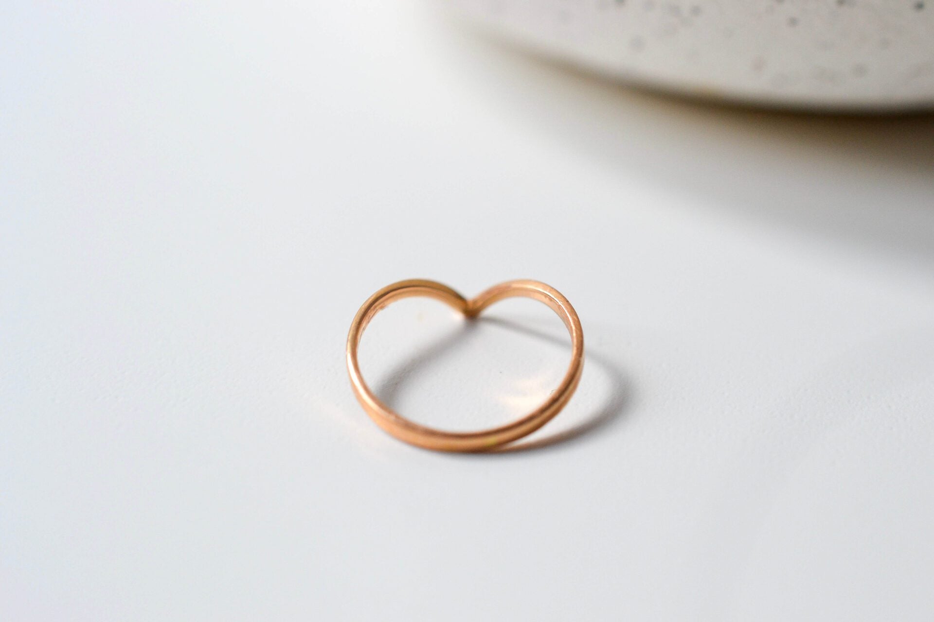 Bague pinky ring chevron