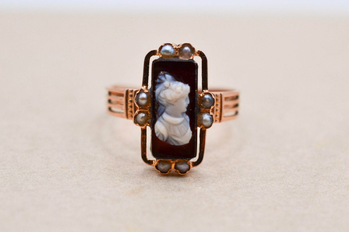 Bague Camée Or rose