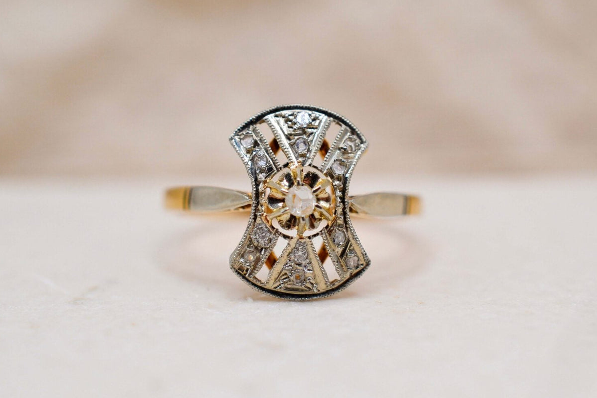 Bague Art Déco style Nœud