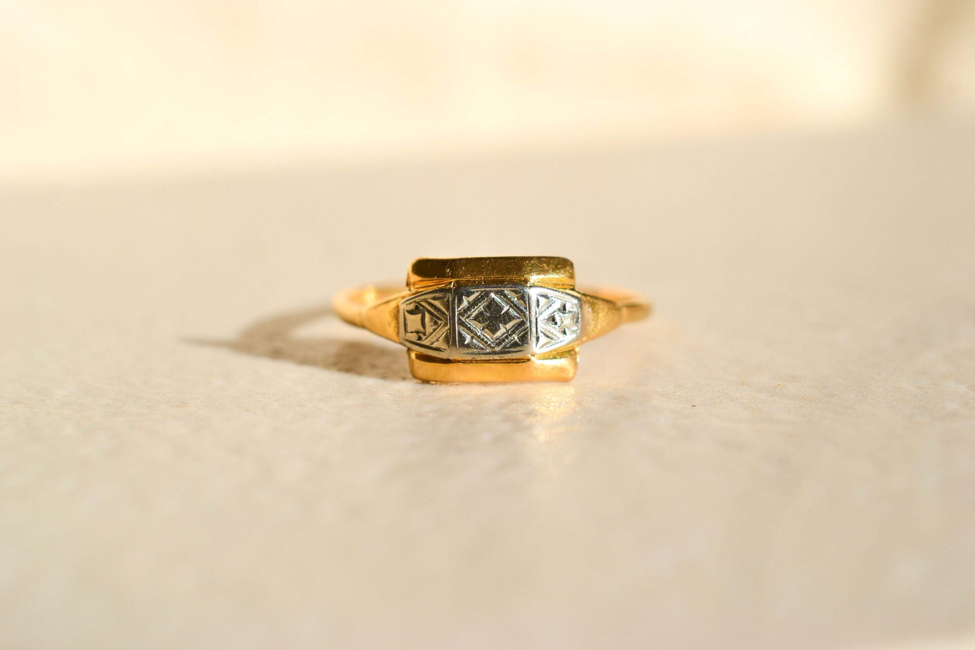 Bague Art Déco 2 Ors