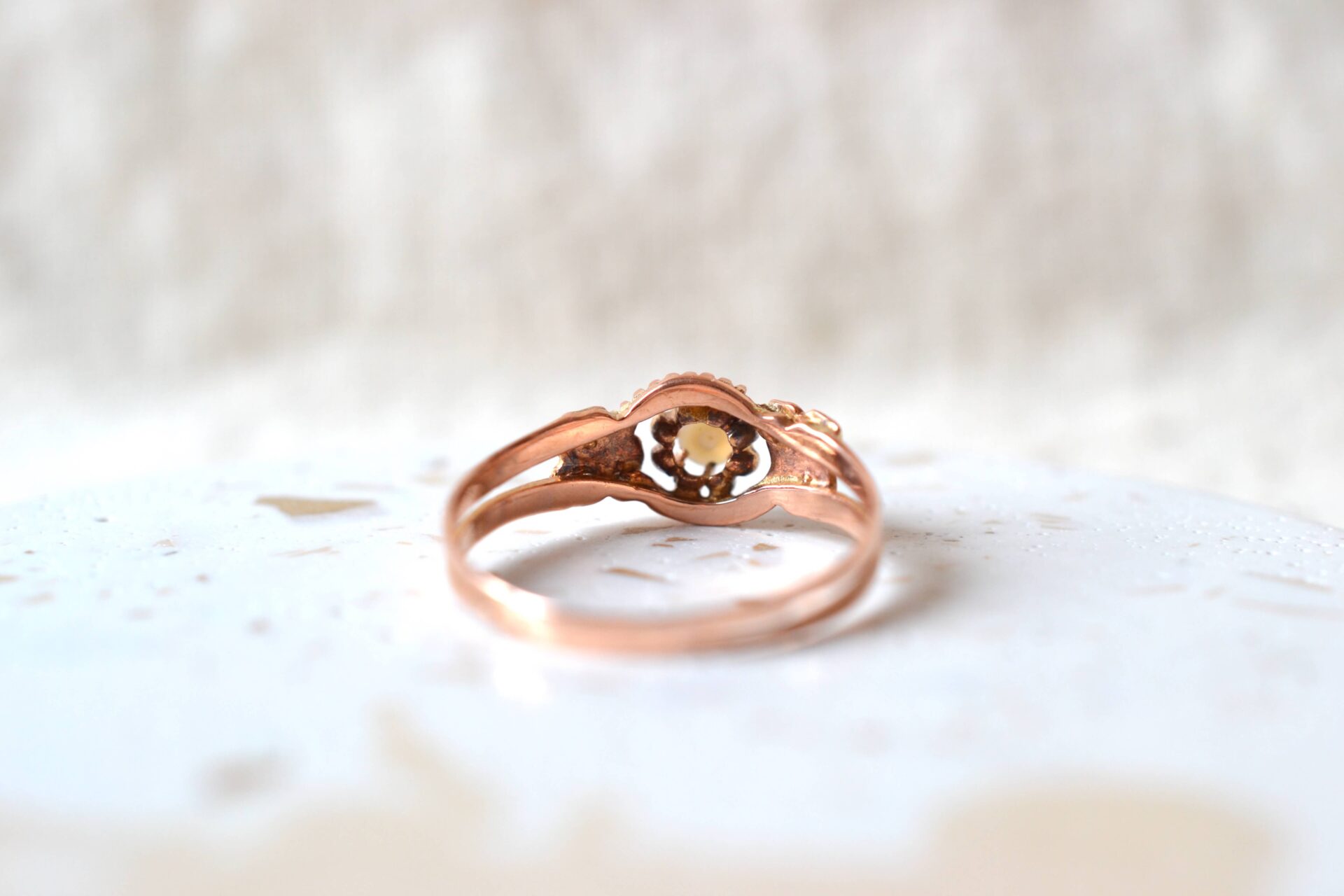 Bague Perles Art Nouveau