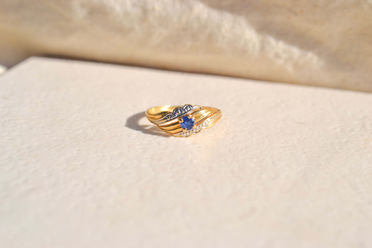 Bague Art nouveau Saphir