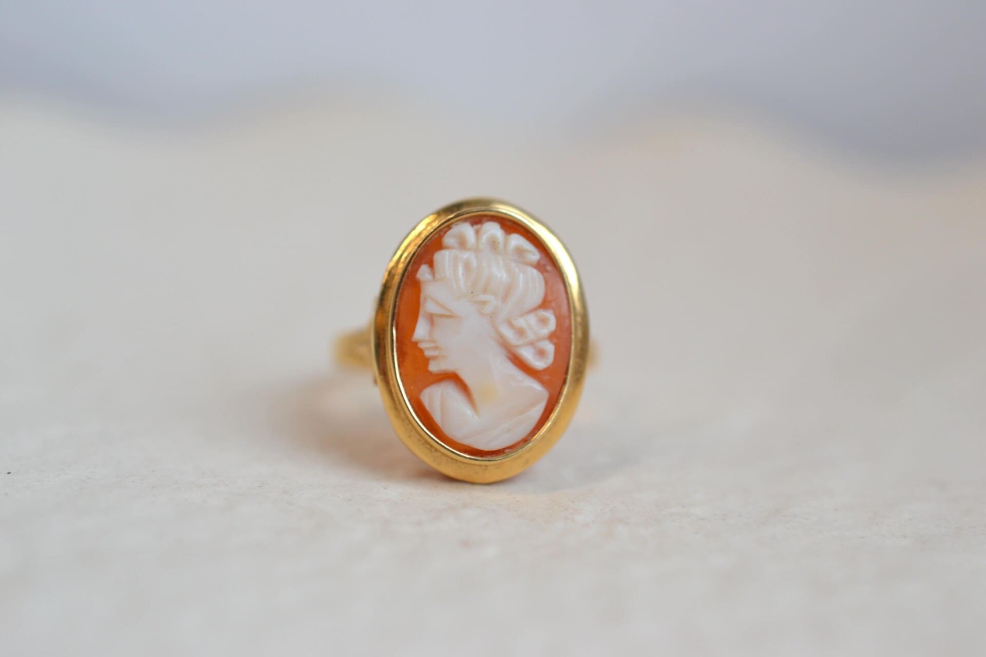 Bague Camée monture ajourée