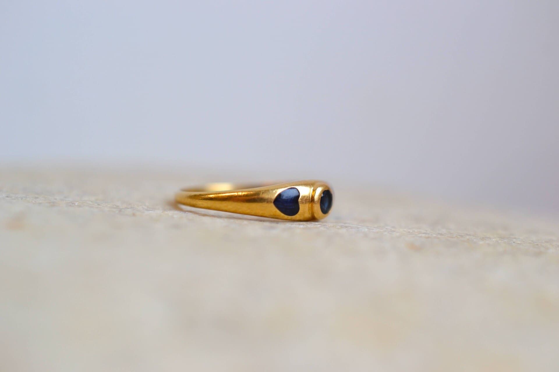 Bague Saphir coeurs